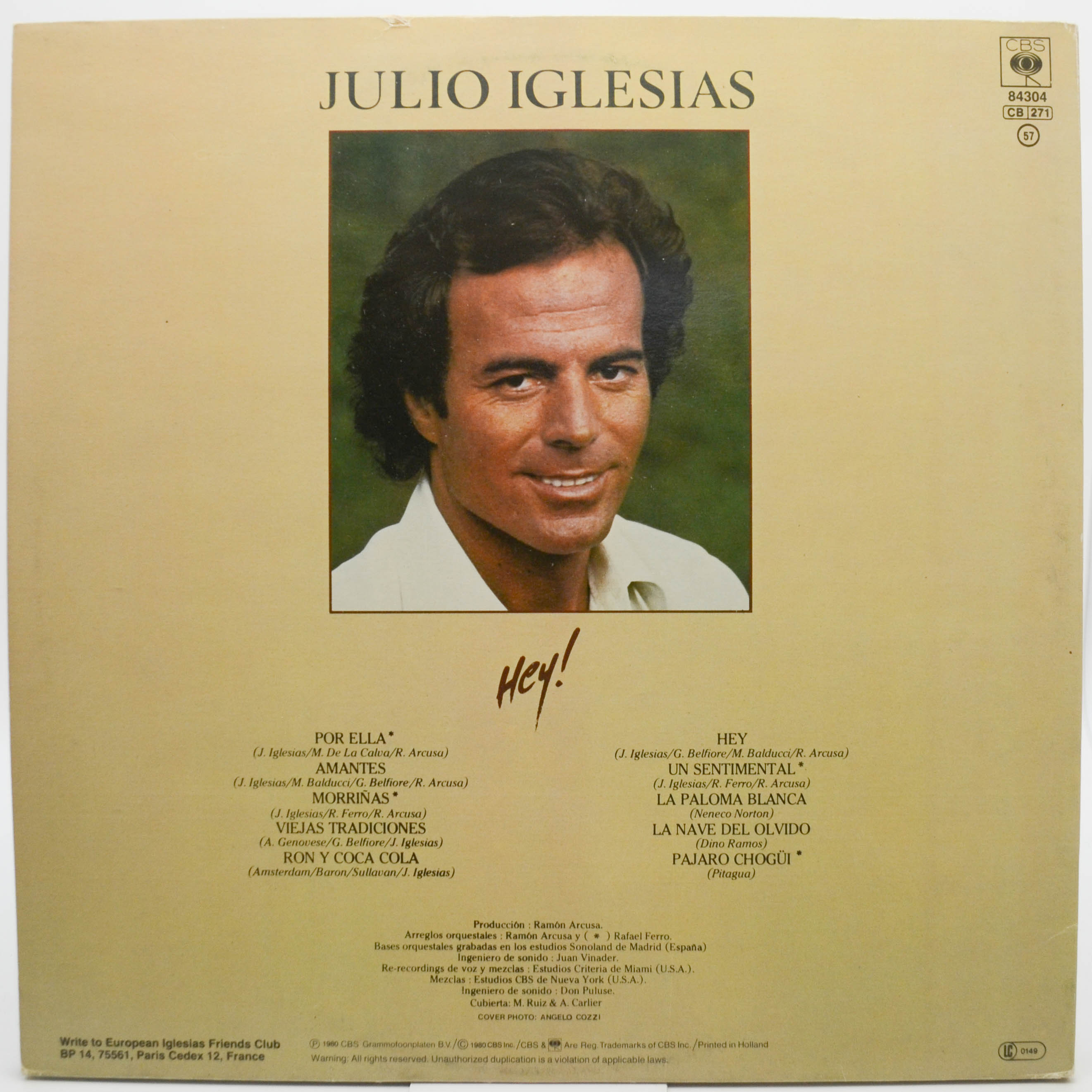 Julio Iglesias — Hey!, 1980