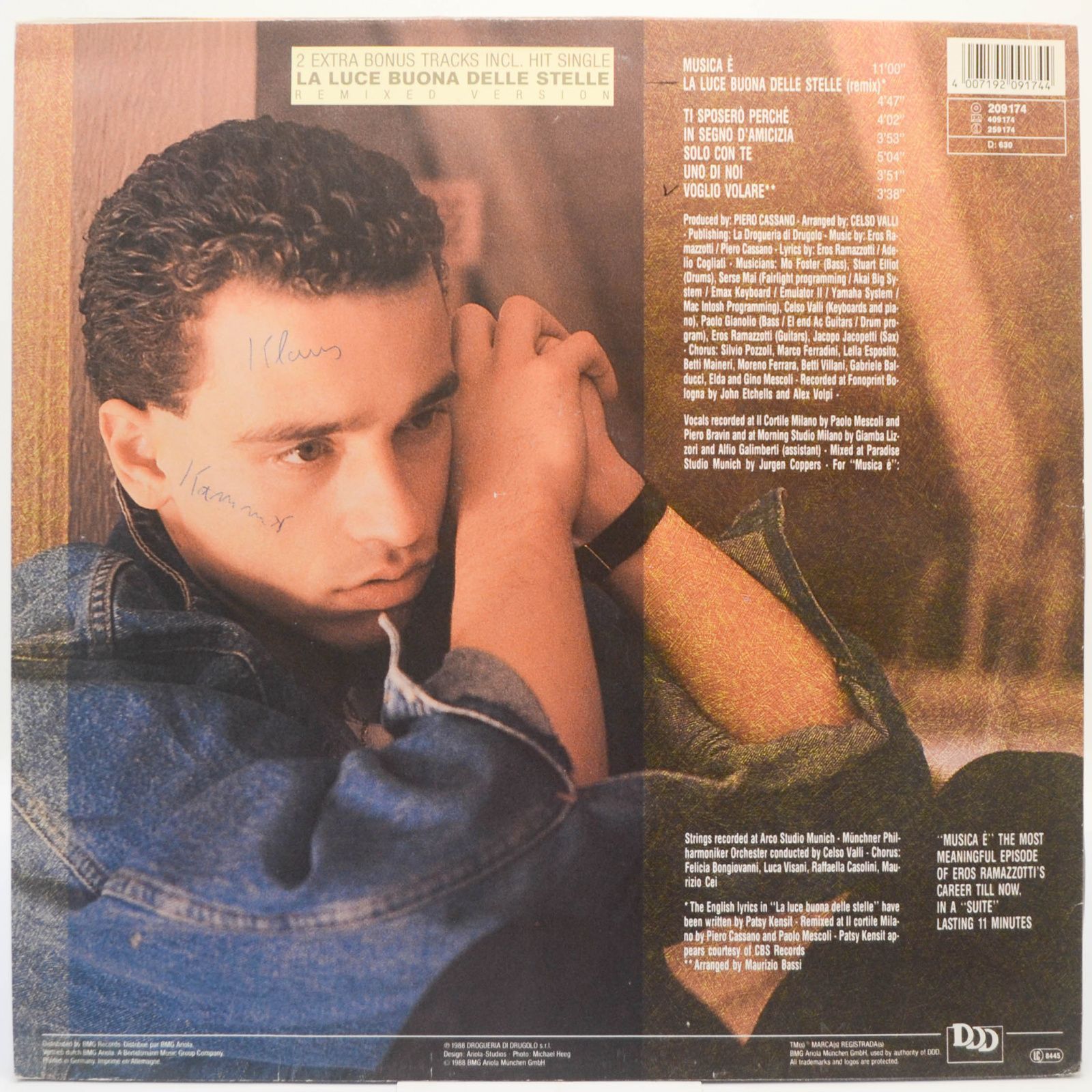 Eros Ramazzotti — Musica È, 1988