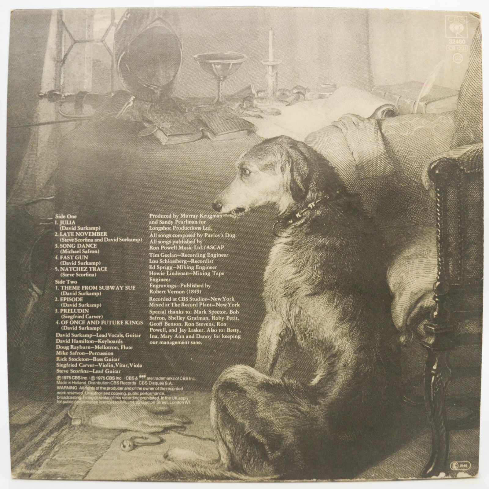 Pavlov's Dog — Pampered Menial, 1975