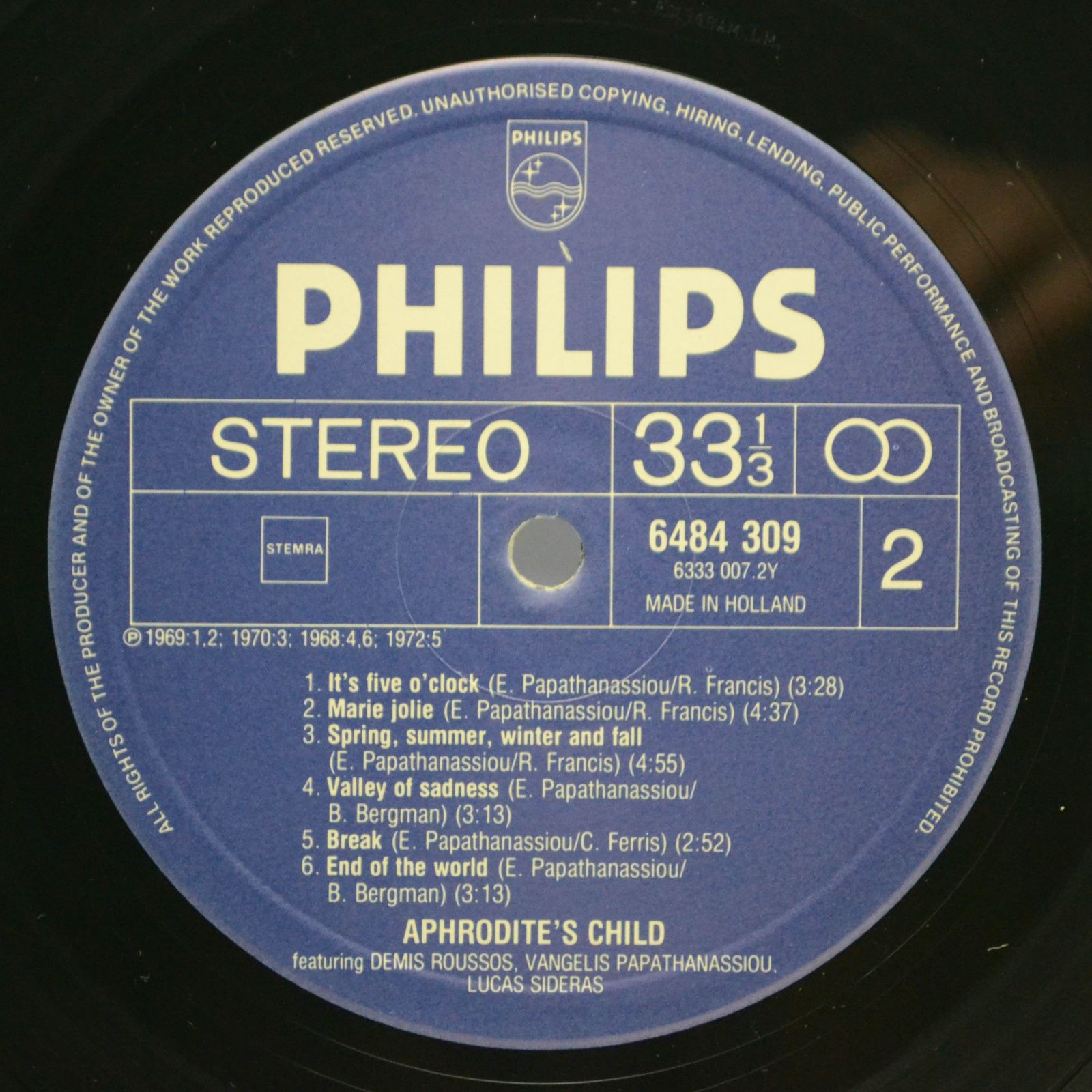 Aphrodite's Child — Aphrodite's Child, 1974