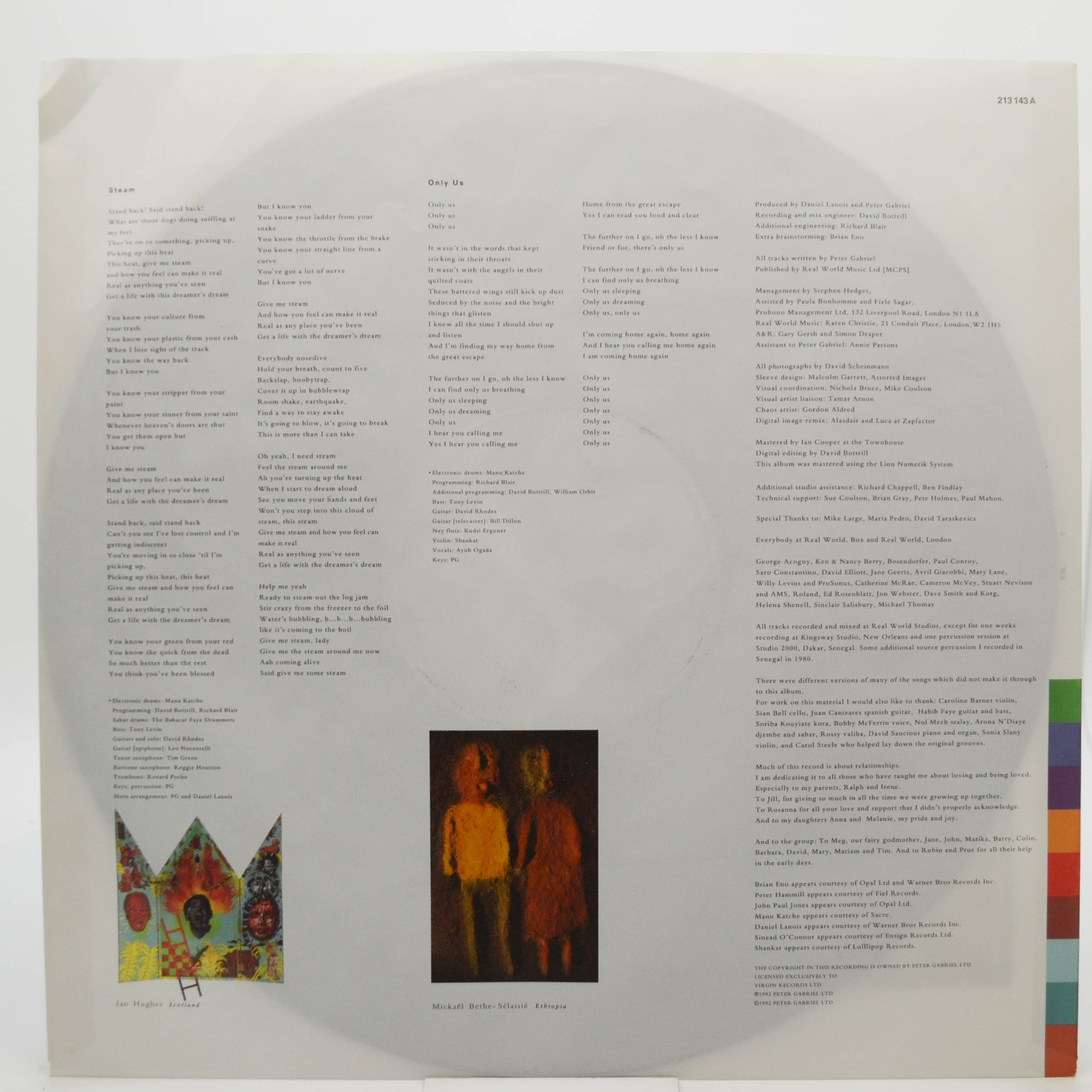 Peter Gabriel — Us (2LP), 1992