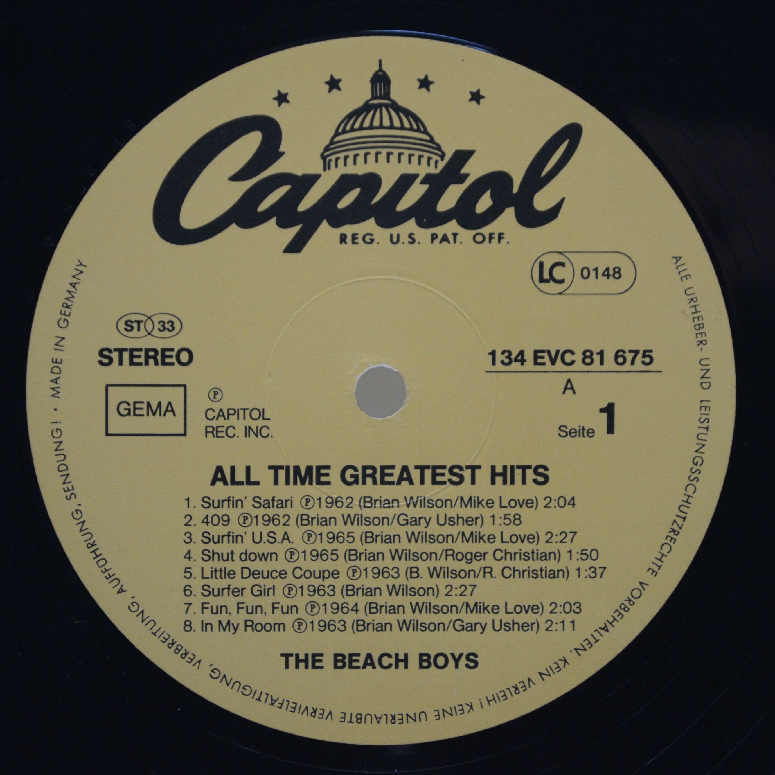 Beach Boys — All Time Greatest Hits (2LP), 1974