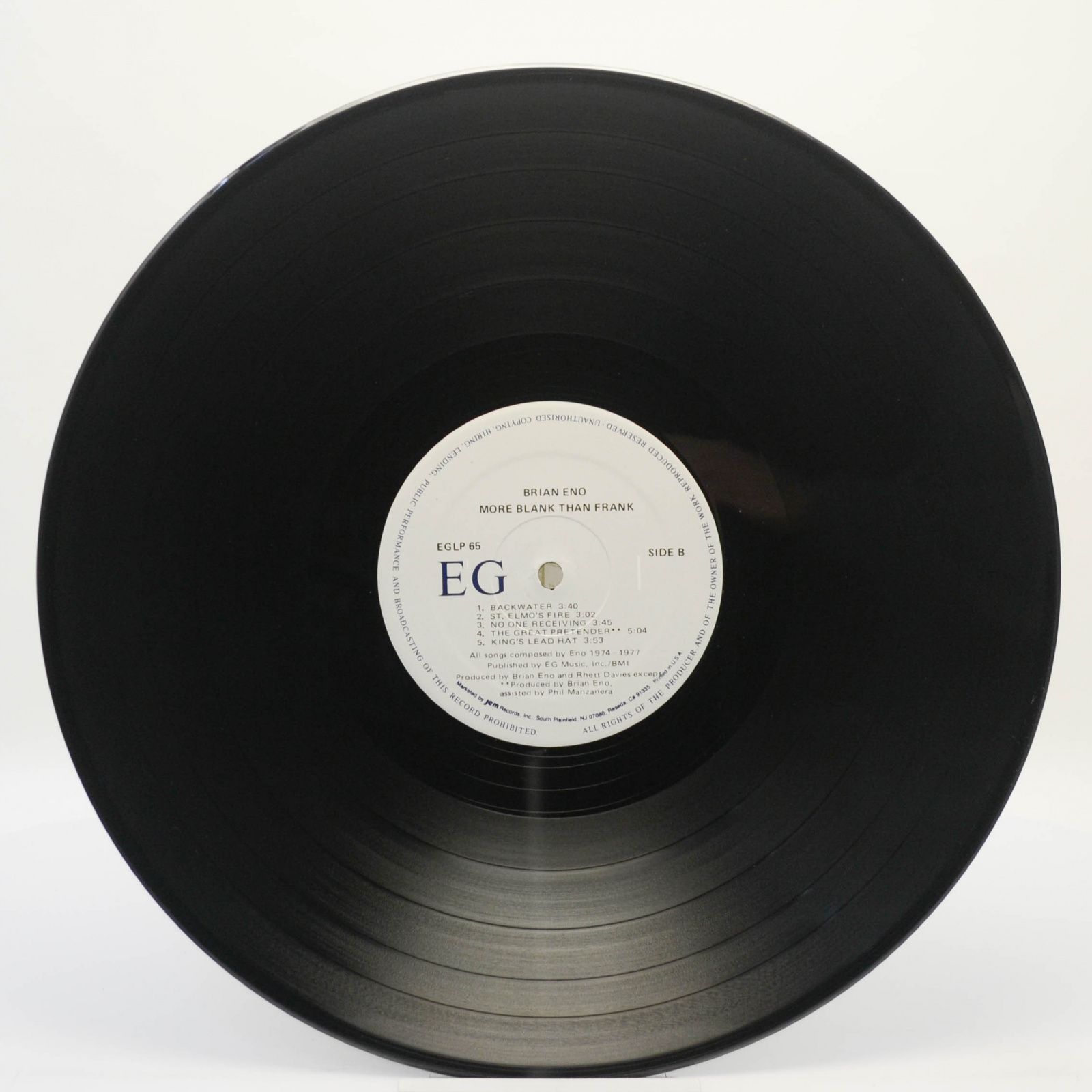 Eno — More Blank Than Frank (USA), 1986