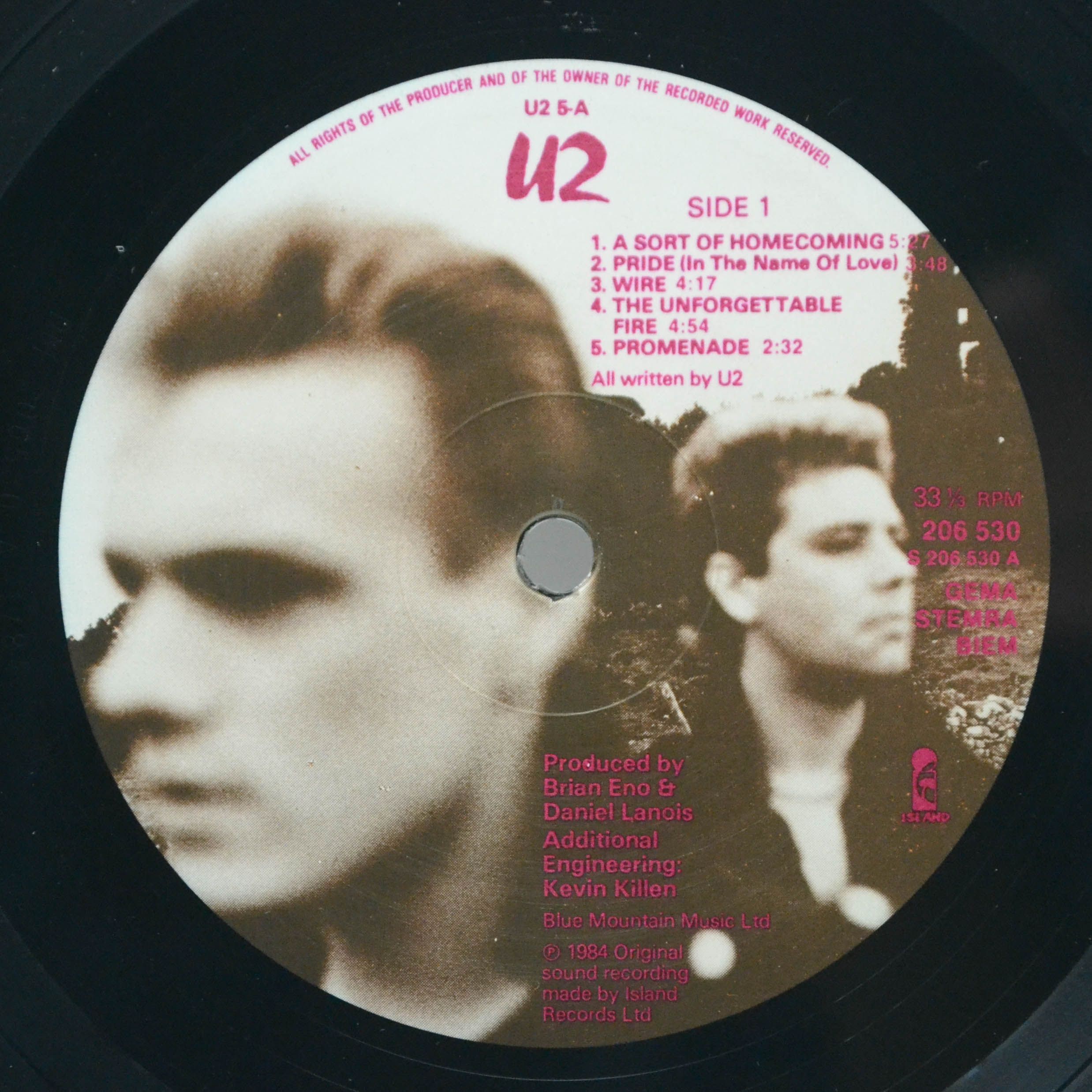 U2 — The Unforgettable Fire, 1984