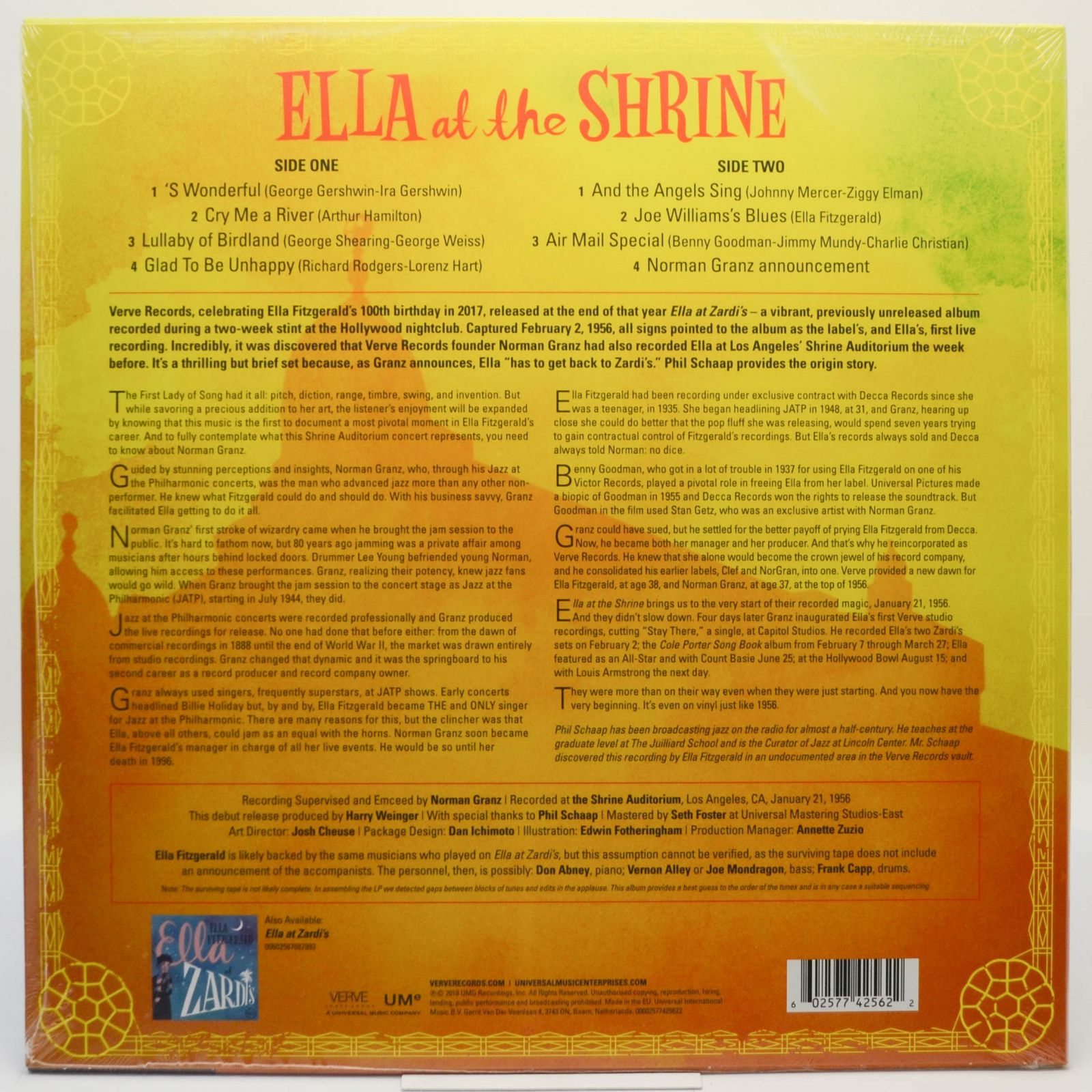 Ella Fitzgerald — Ella At The Shrine, 2018