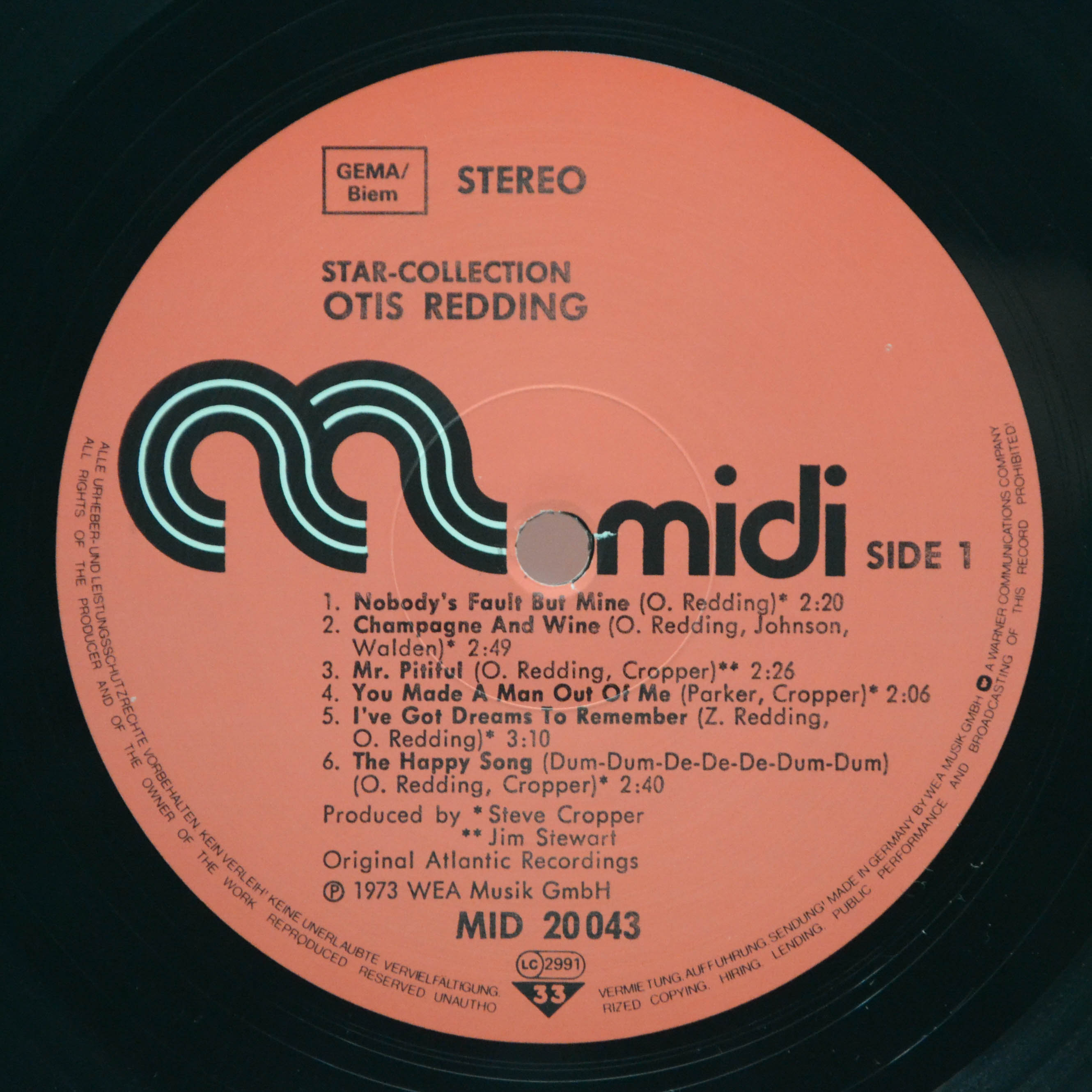 Otis Redding — Star-Collection, 1973