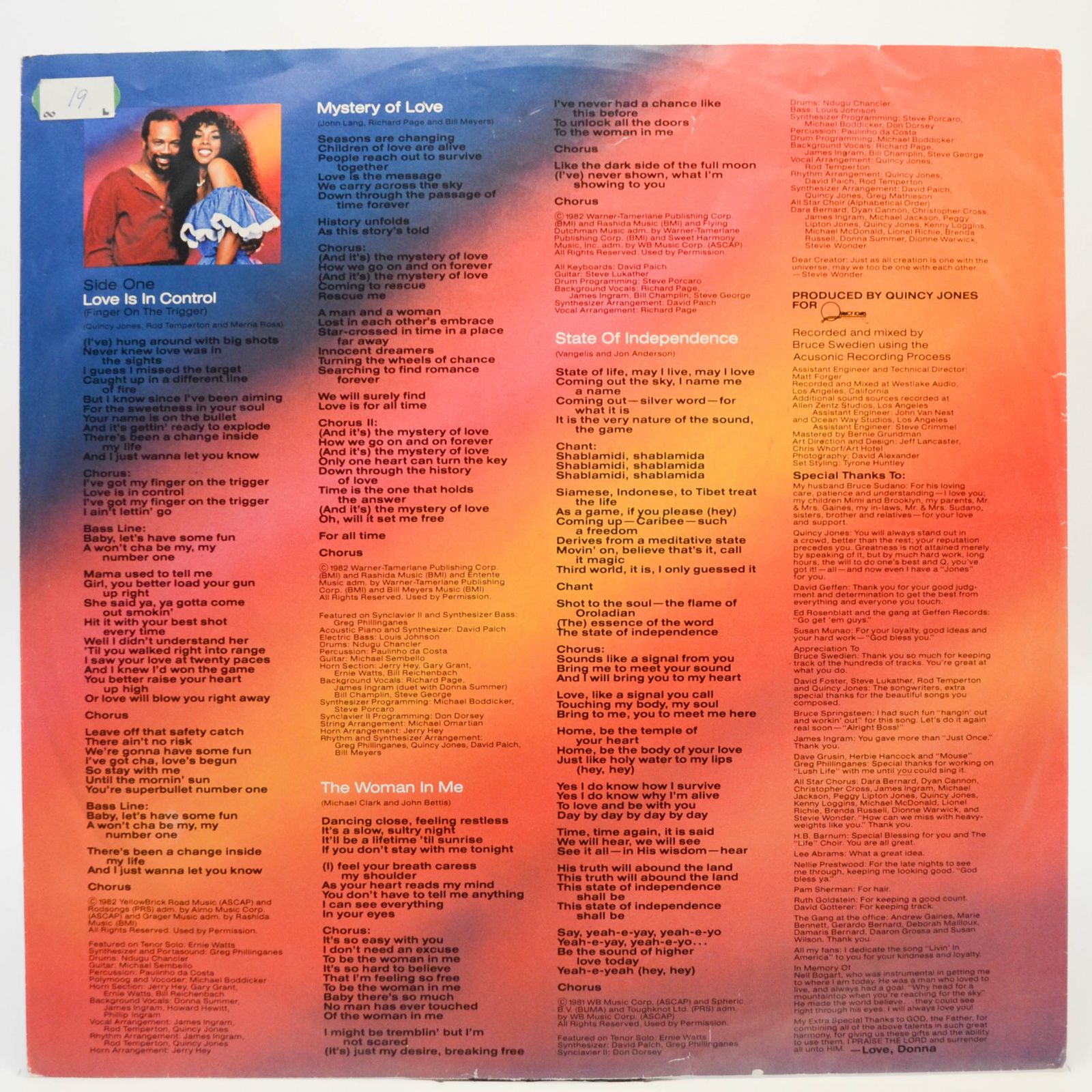 Donna Summer — Donna Summer, 1982