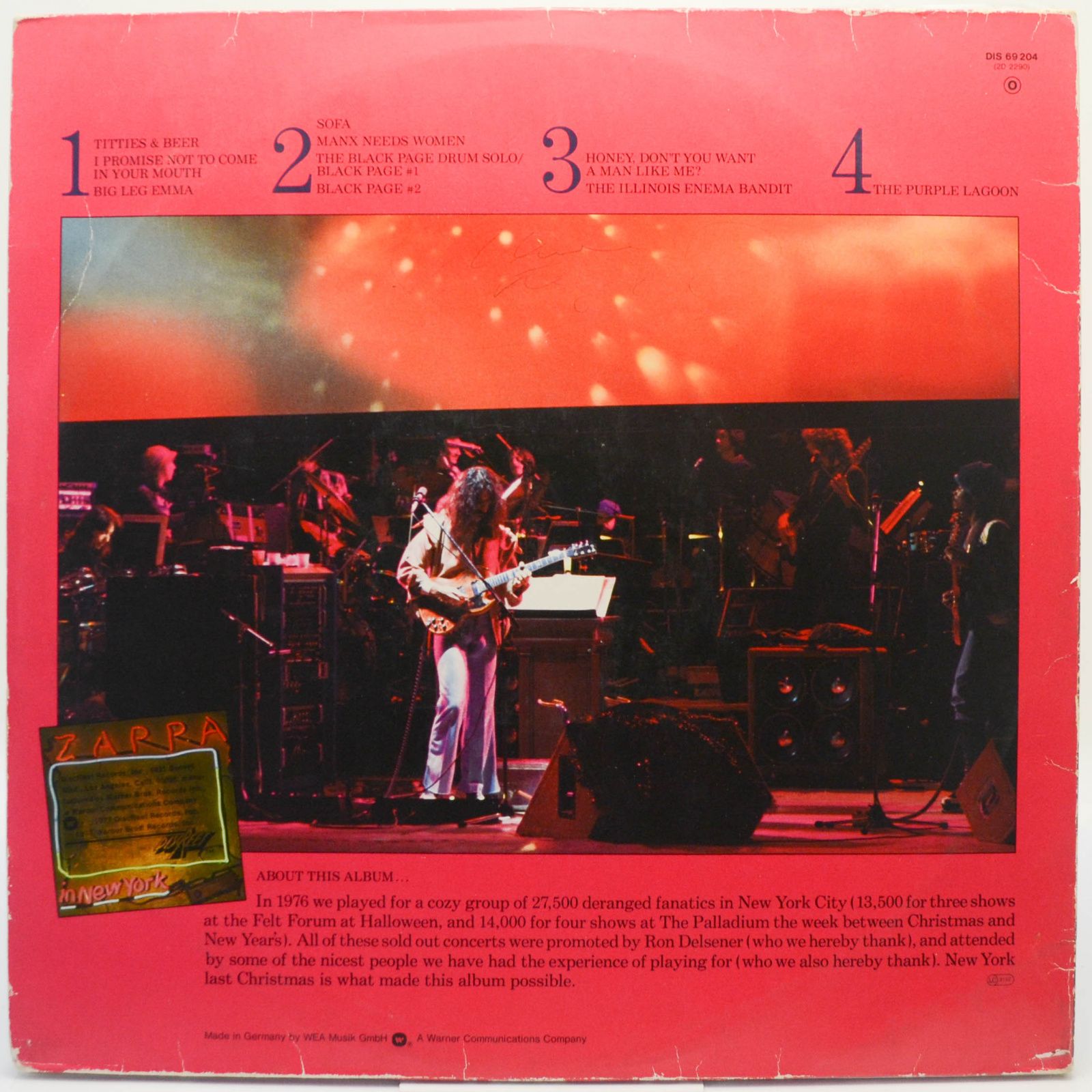 Frank Zappa — Zappa in New York, 1977