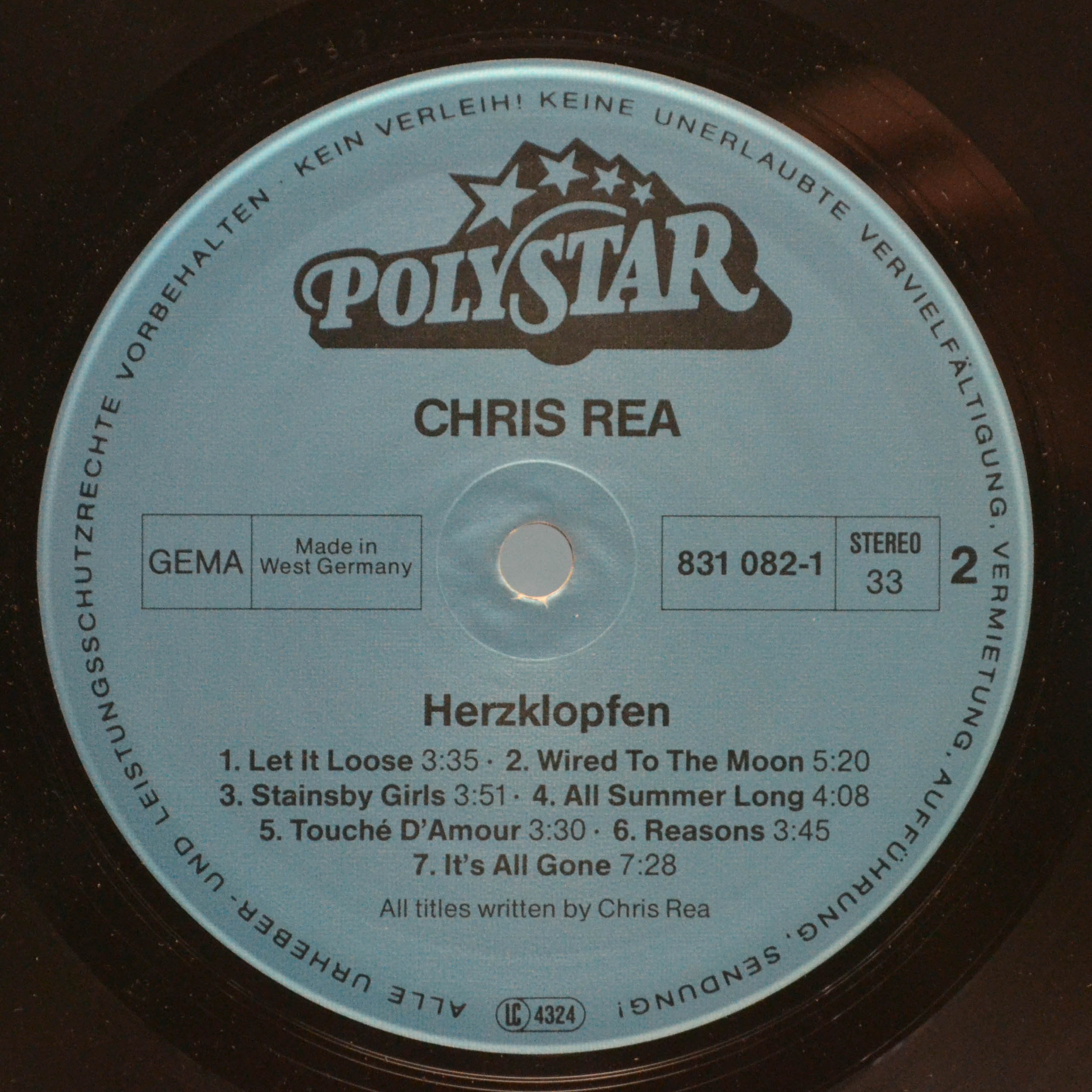 Chris Rea — Herzklopfen, 1986