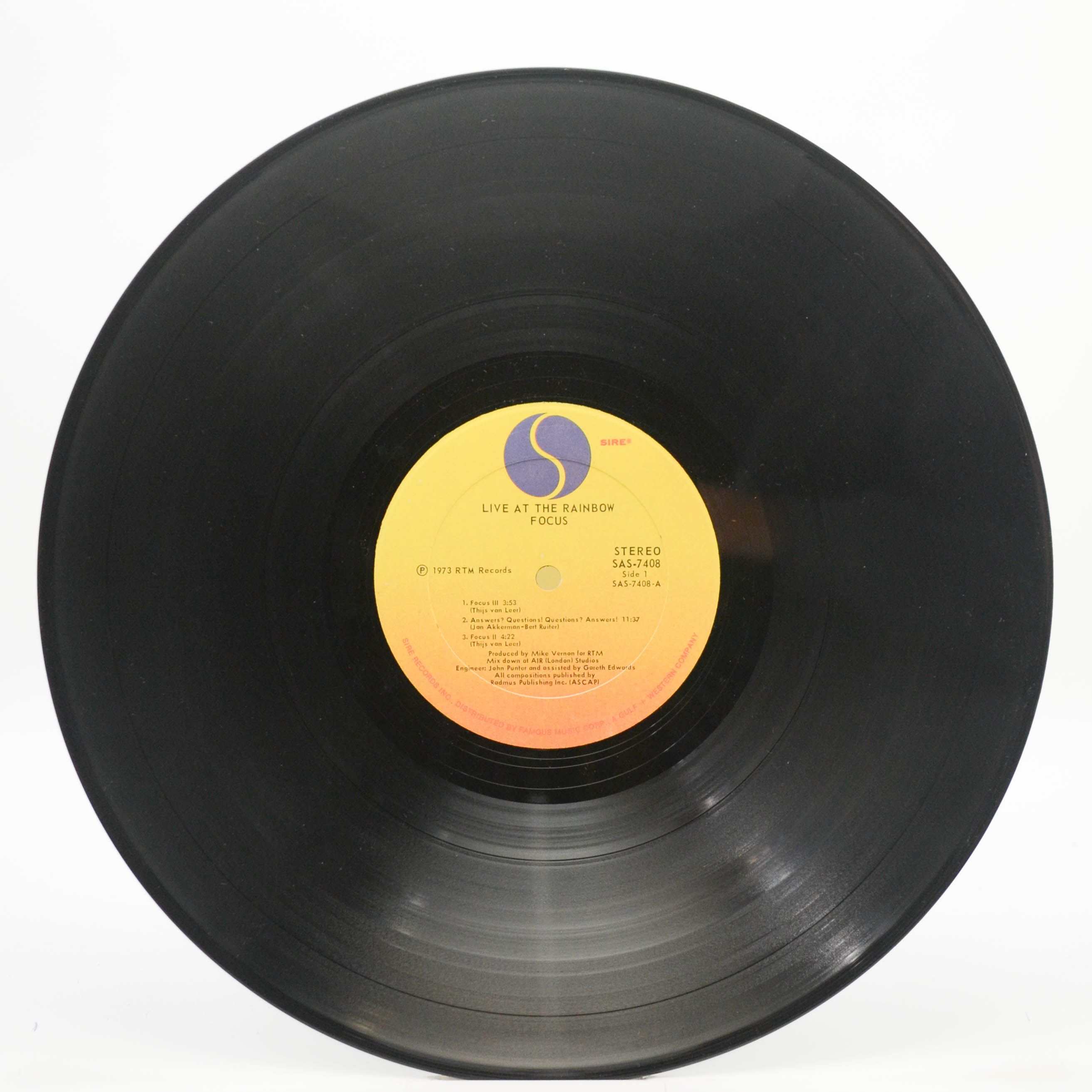 Focus — Live At The Rainbow (USA), 1973