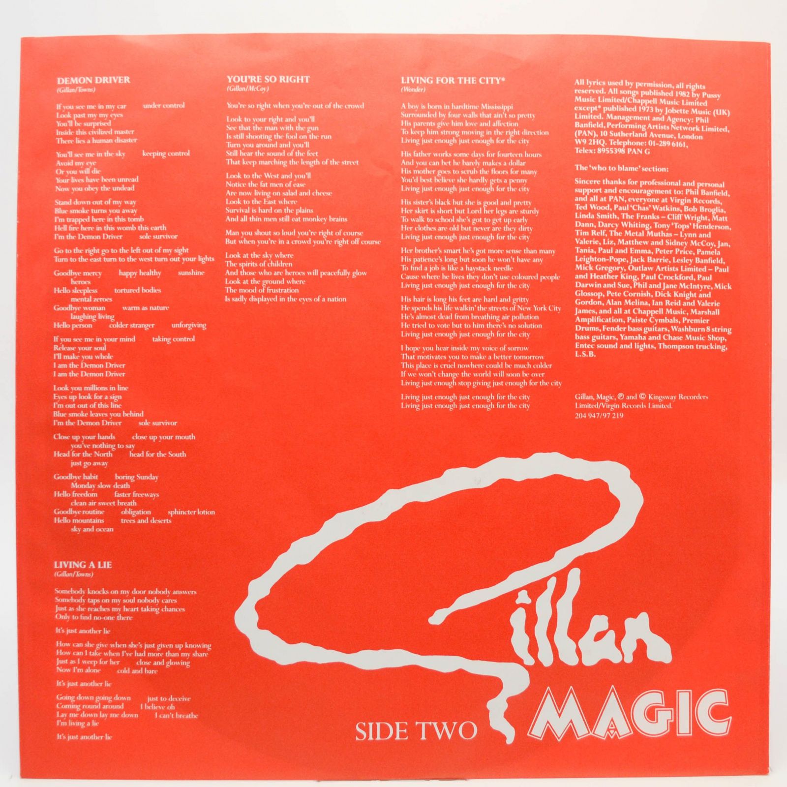 Gillan — Magic, 1982