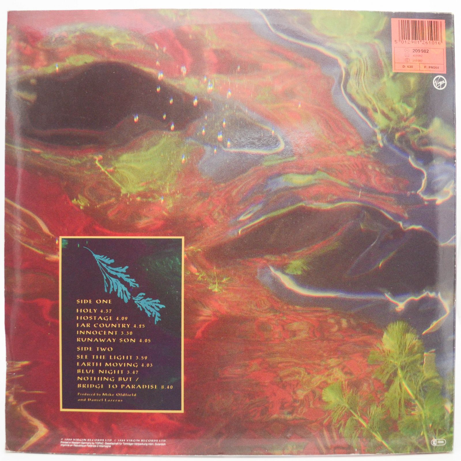 Mike Oldfield — Earth Moving, 1989