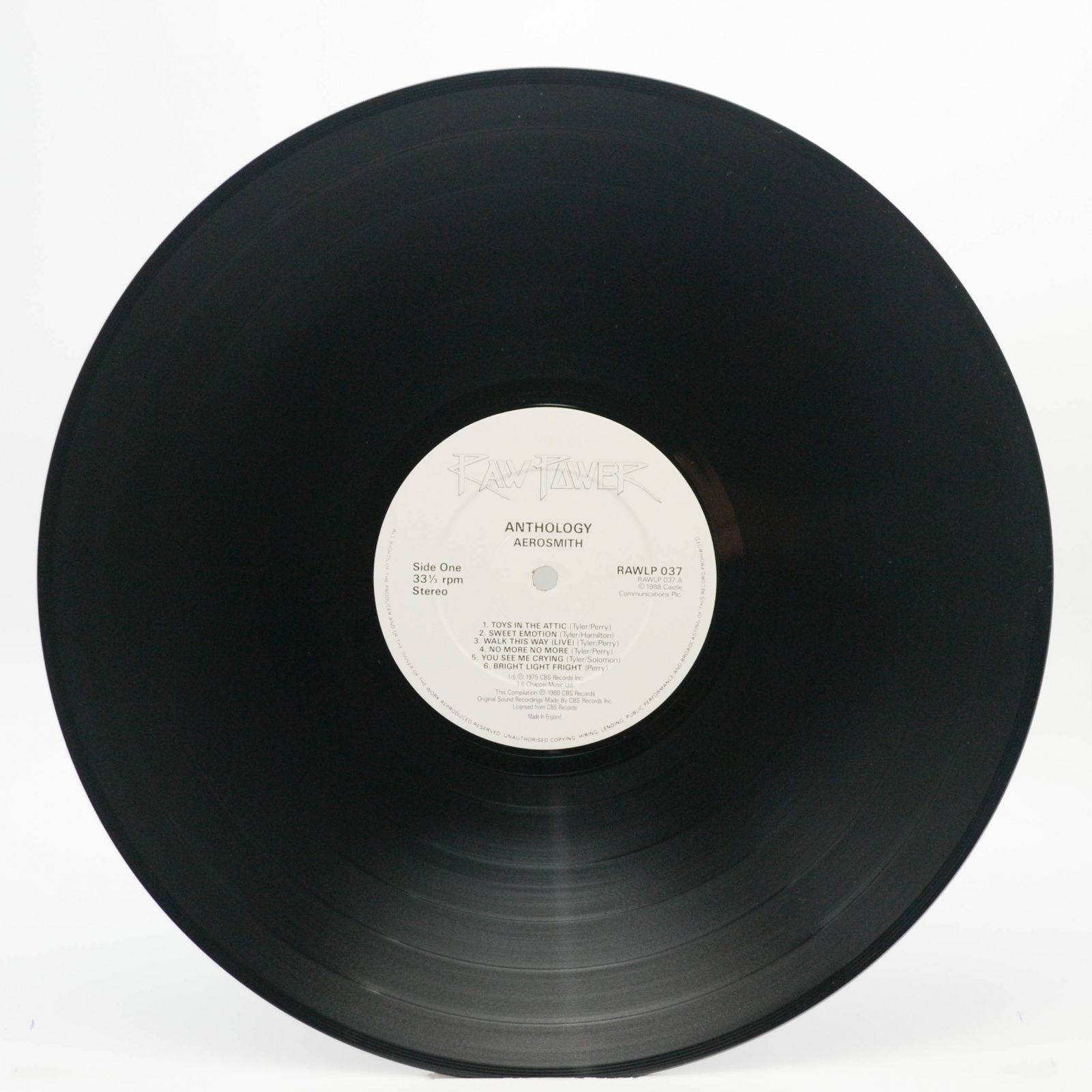 Aerosmith — Anthology (2LP, UK), 1988