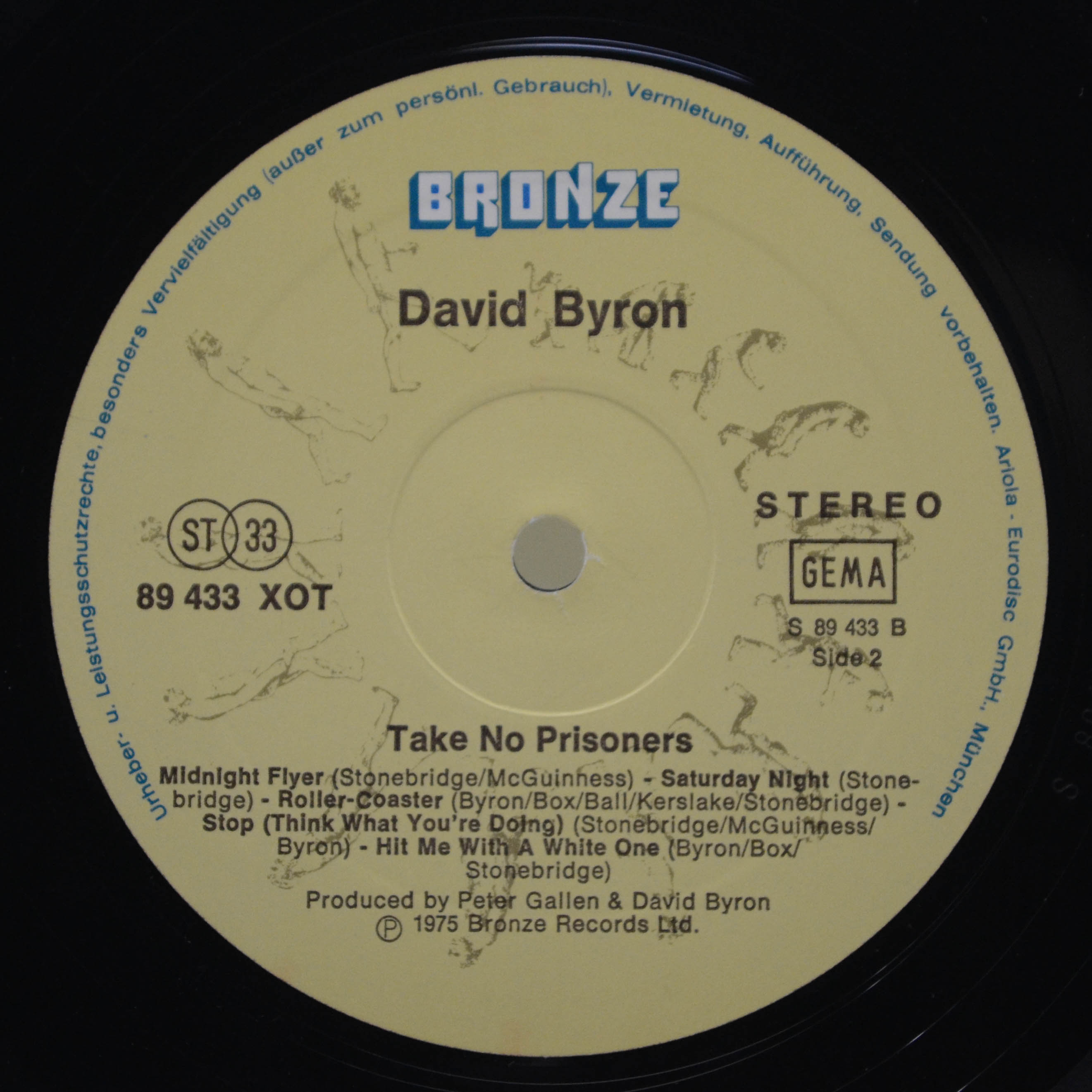 David Byron — Take No Prisoners, 1975