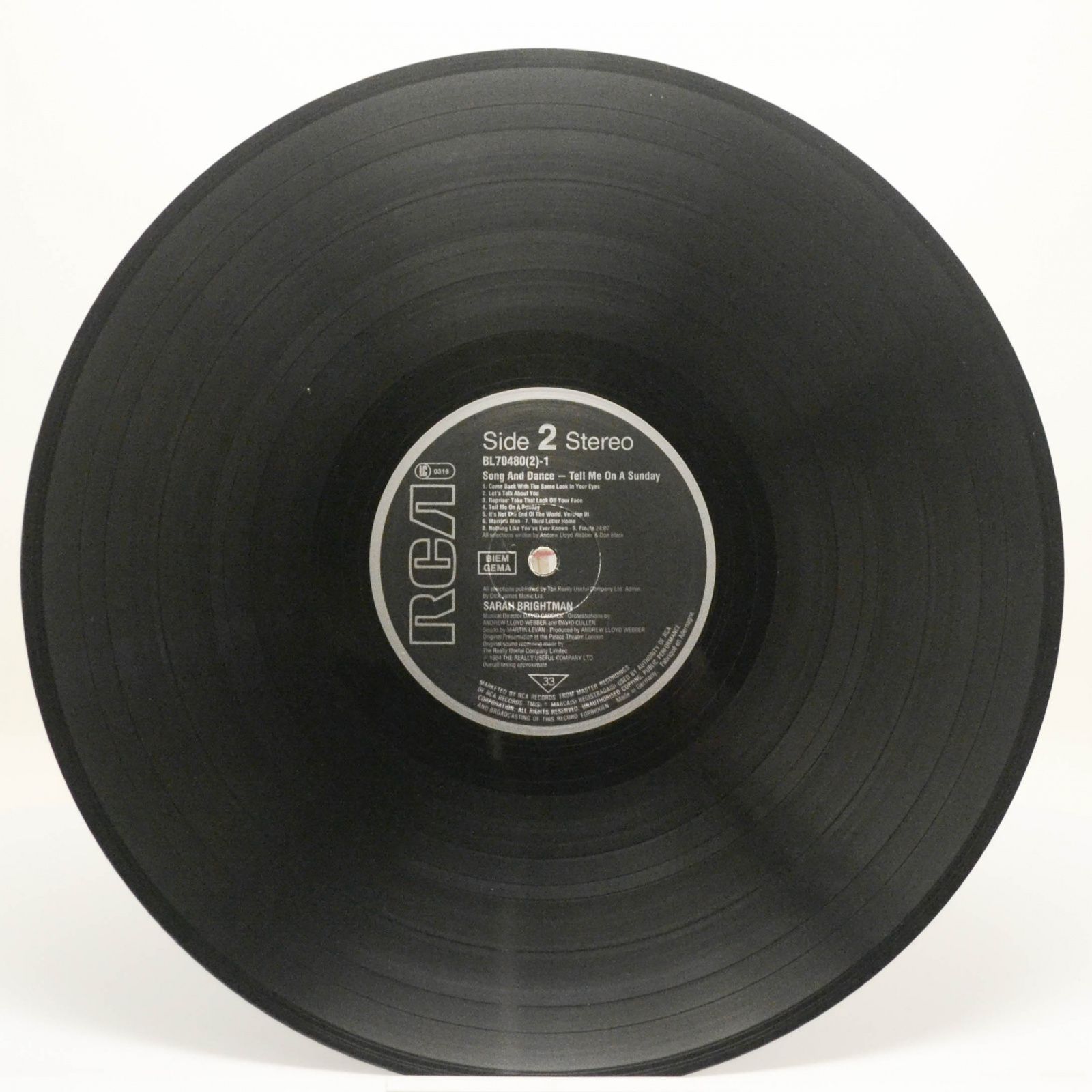 Andrew Lloyd Webber — Song And Dance (2LP), 1984