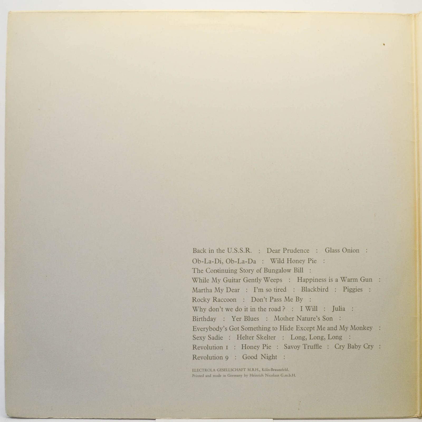 Beatles — The Beatles (2LP), 1968