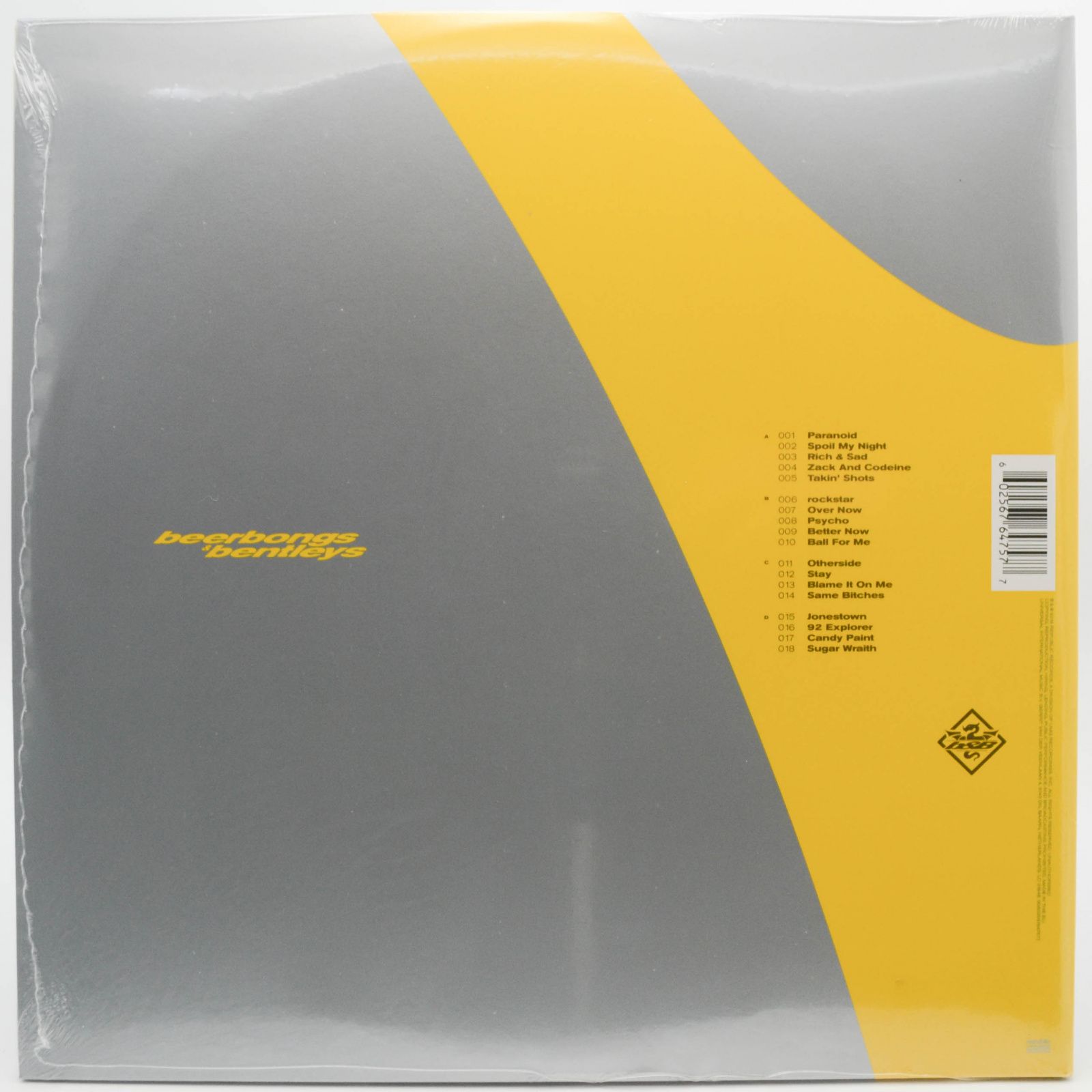 Post Malone — Beerbongs & Bentleys (2LP), 2018