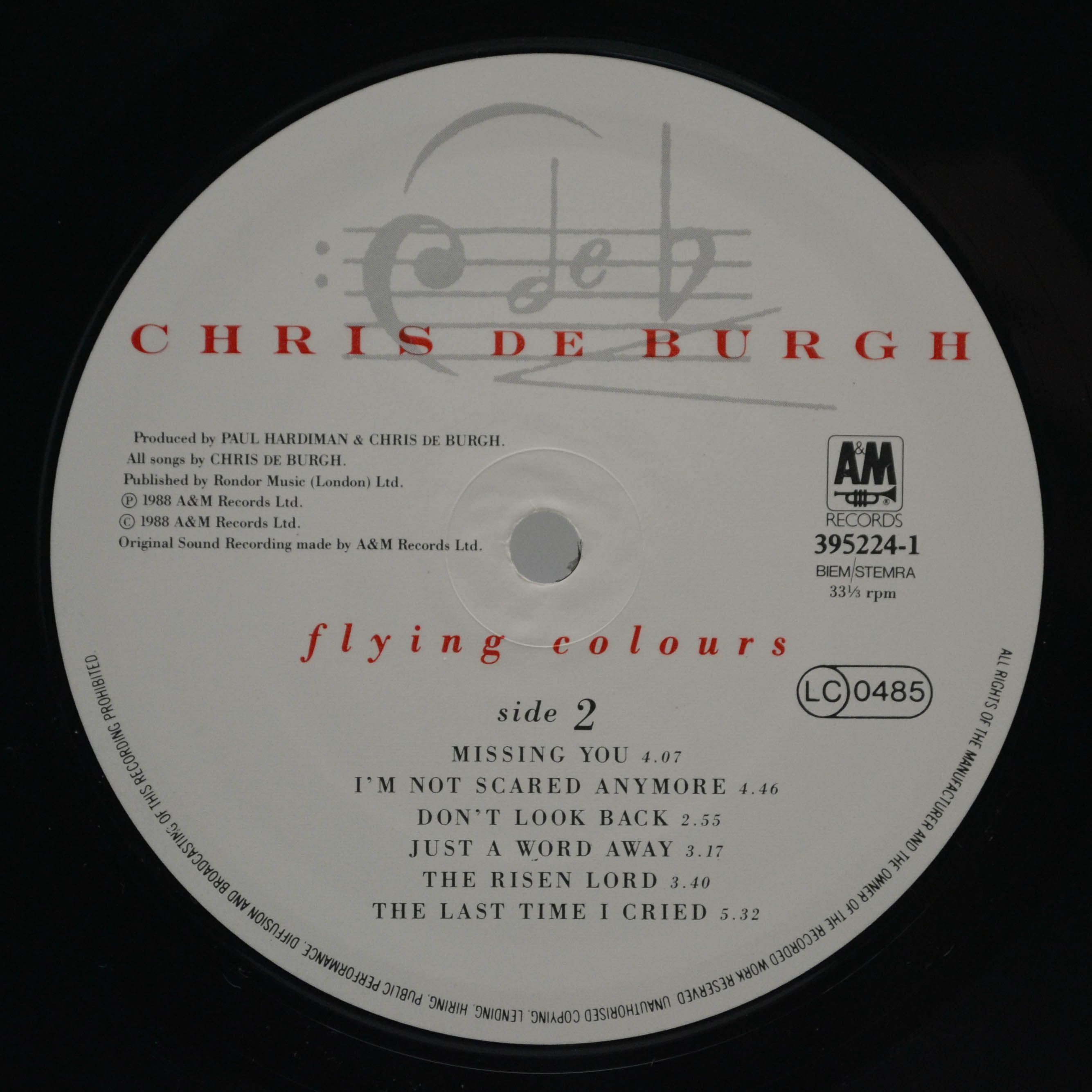 Chris de Burgh — Flying Colours, 1988