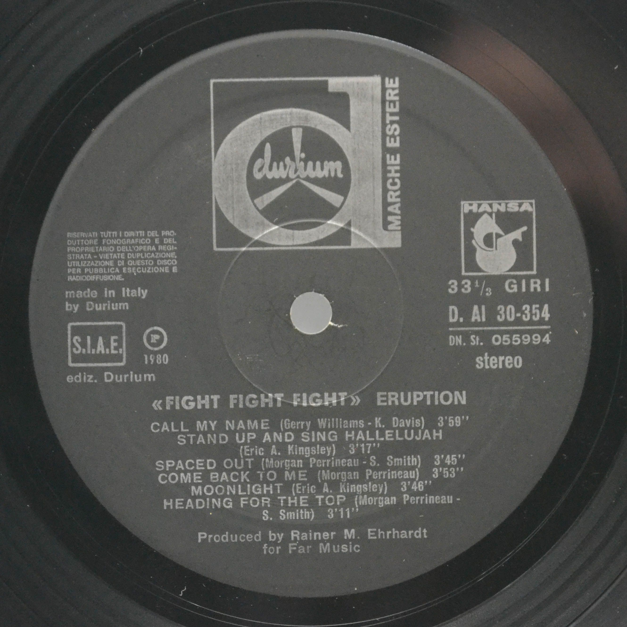 Eruption — Fight Fight Fight, 1980