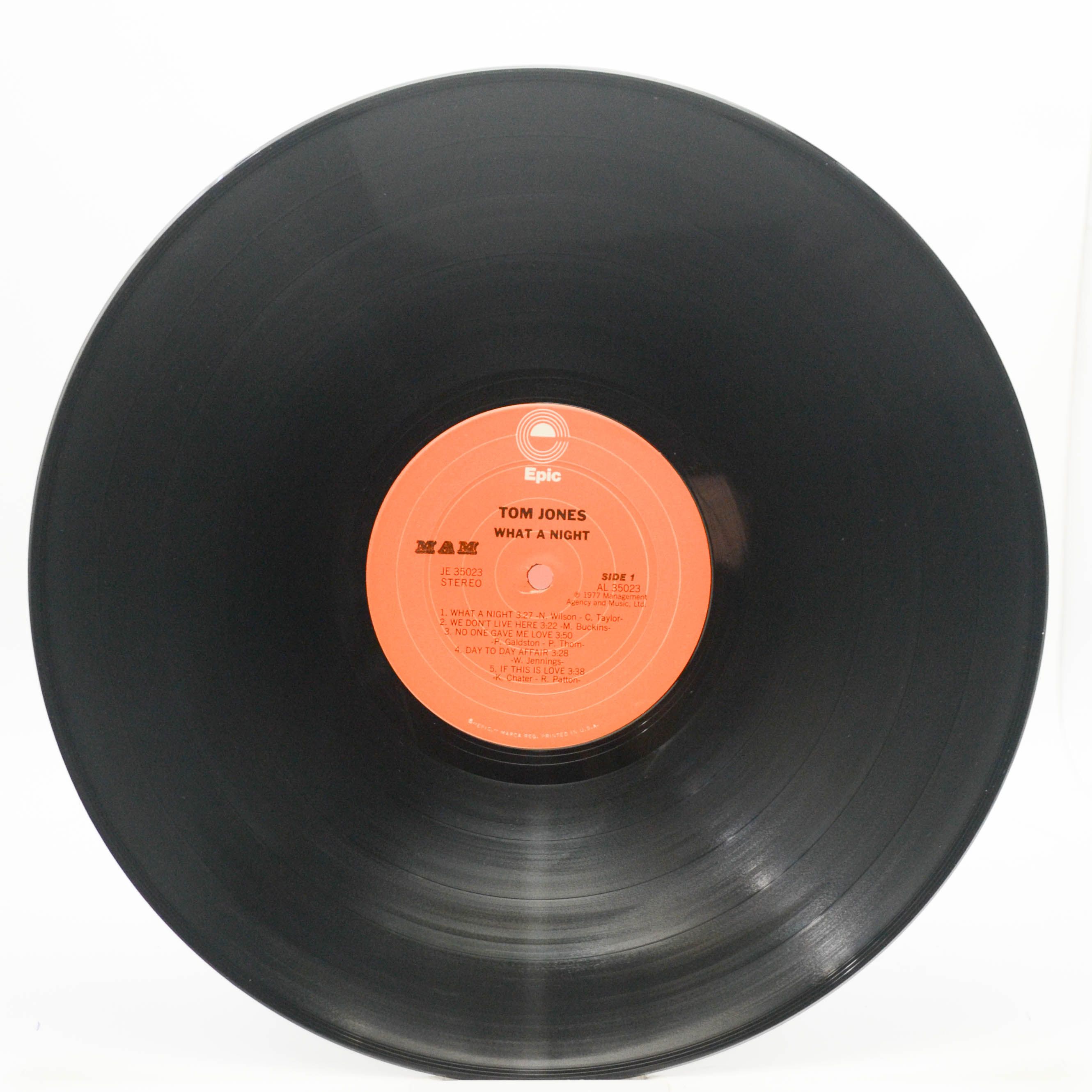 Tom Jones — What A Night (USA), 1977