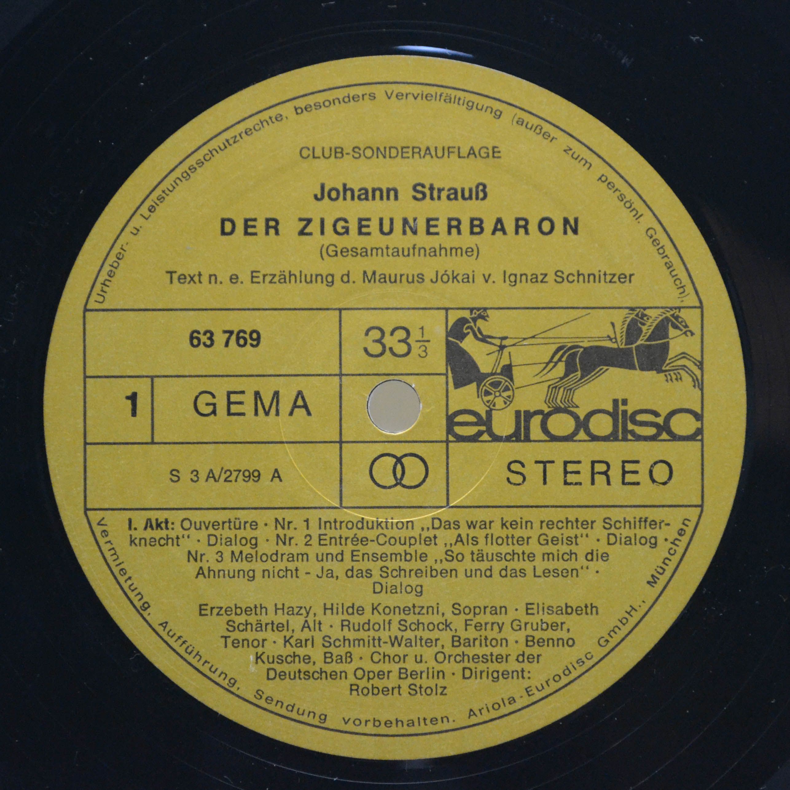 Johann Strauß, Robert Stolz — Der Zigeunerbaron (2LP), 1964