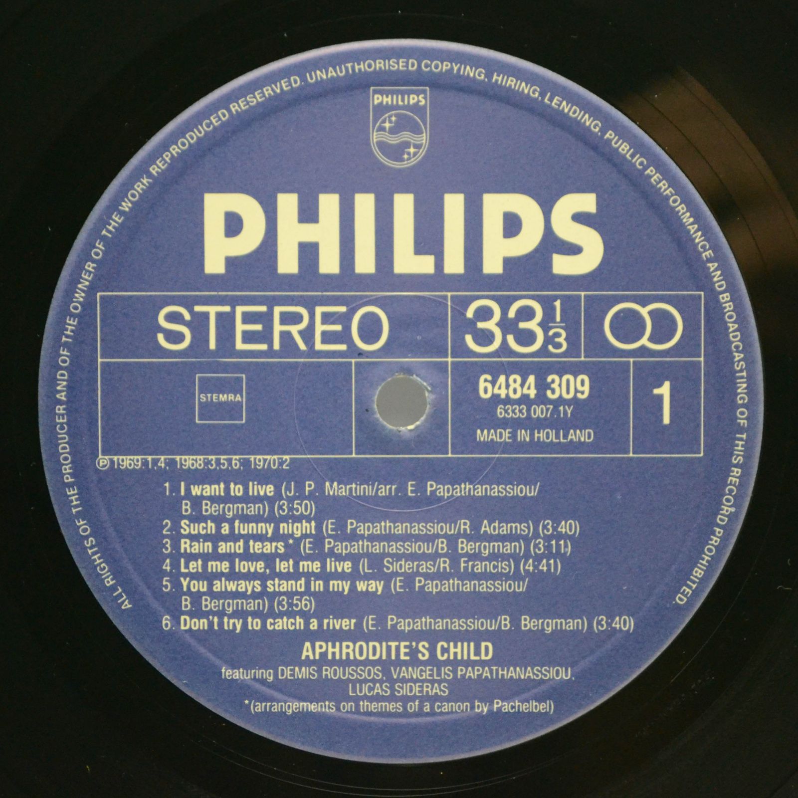 Aphrodite's Child — Aphrodite's Child, 1974