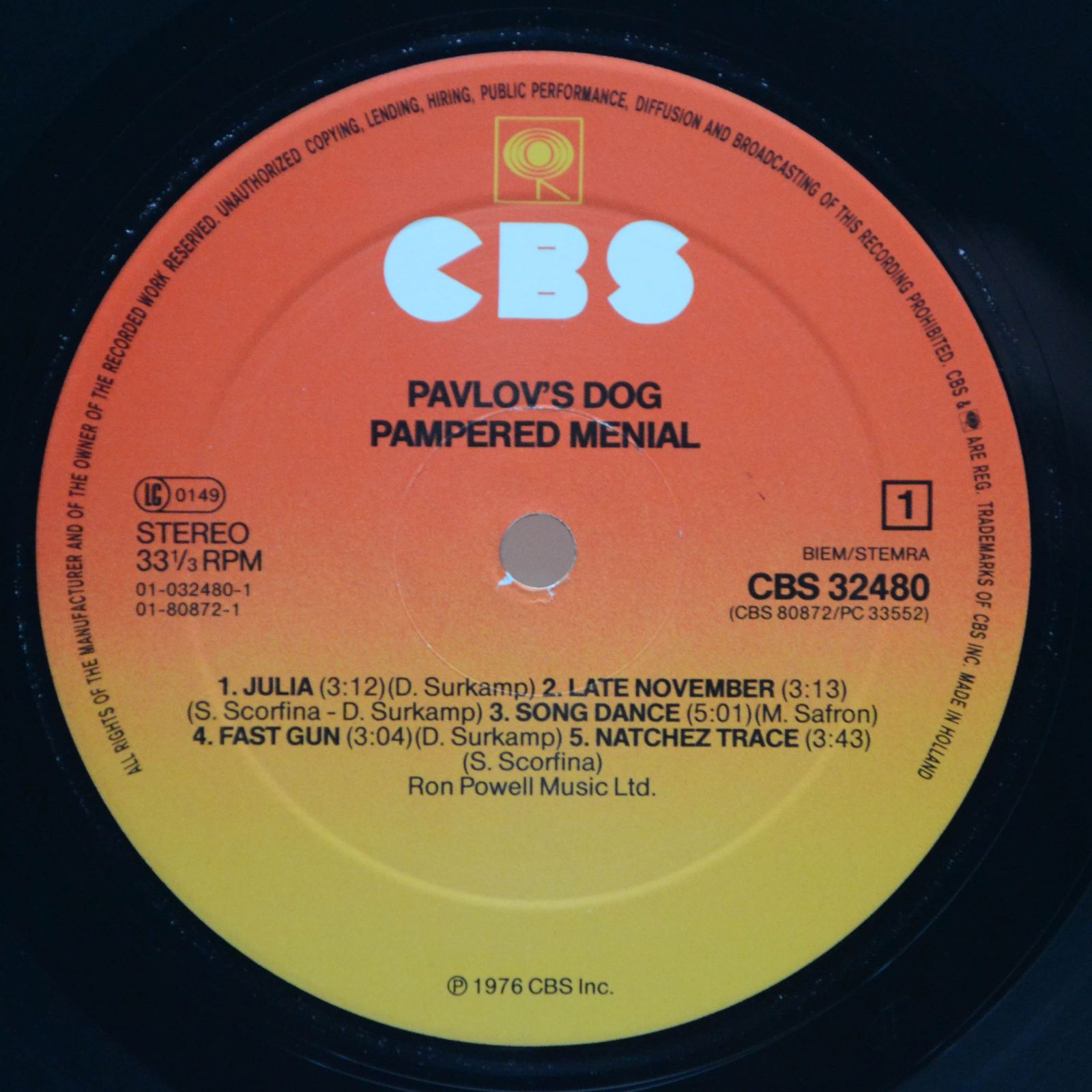 Pavlov's Dog — Pampered Menial, 1975