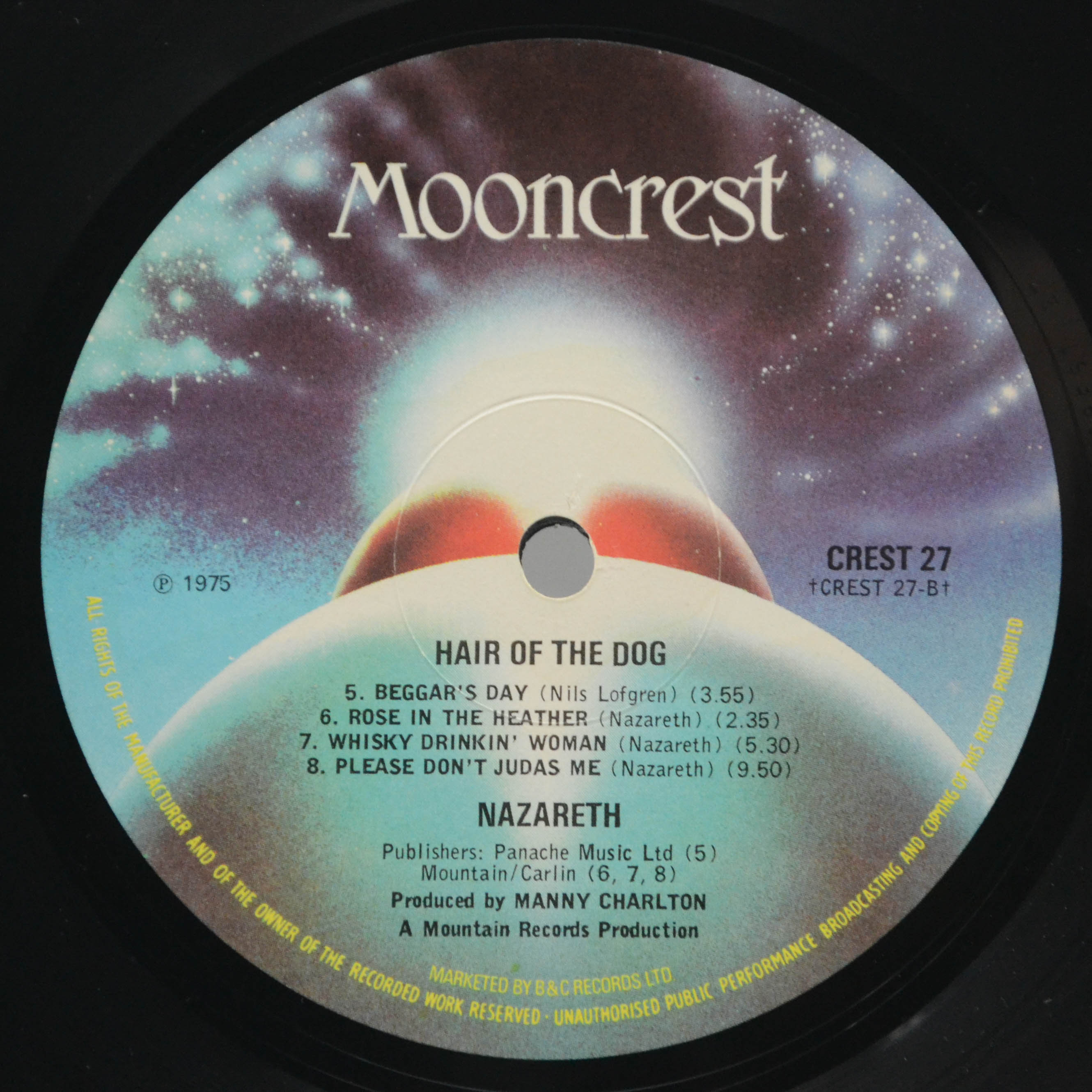 Nazareth — Hair Of The Dog (1-st, UK), 1975
