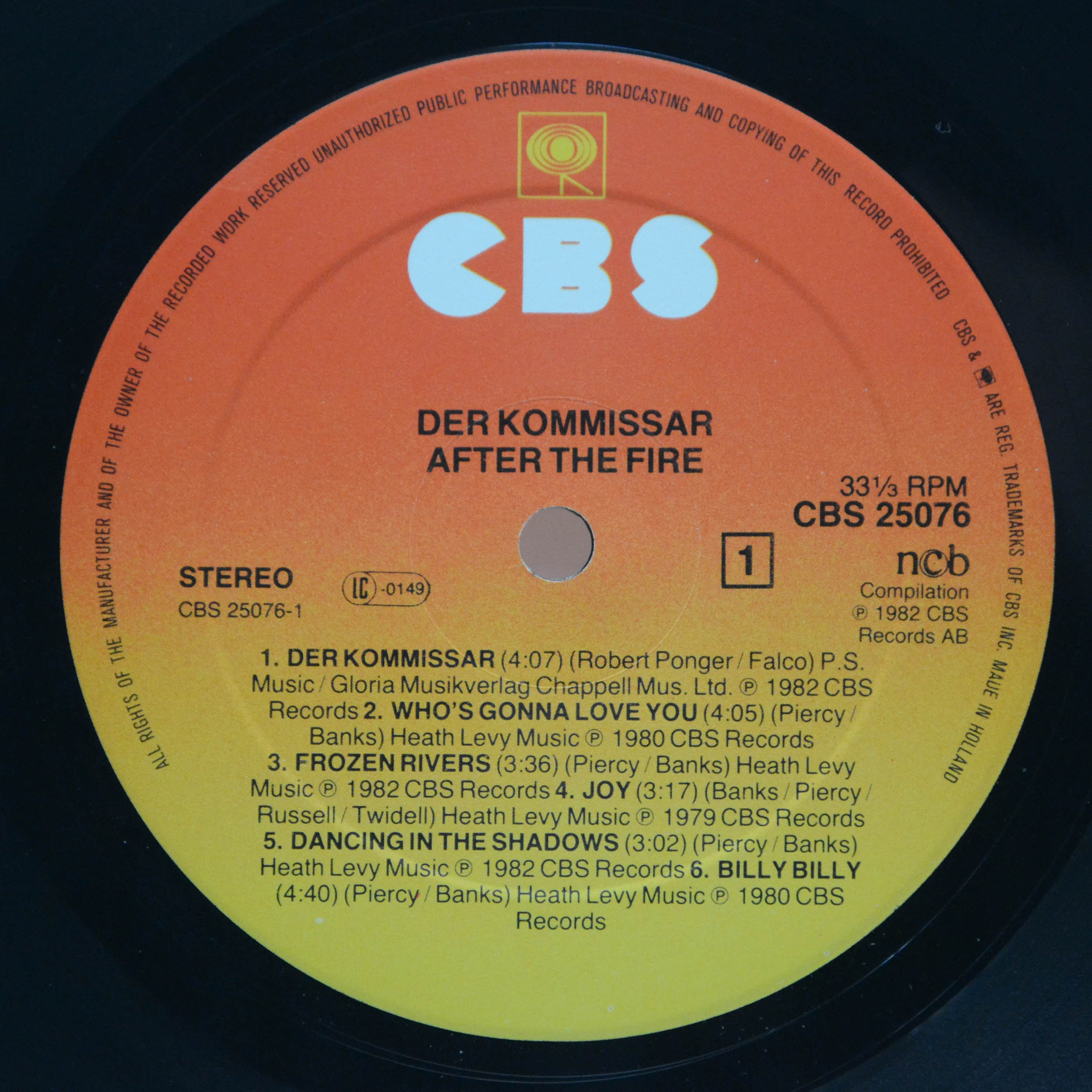 After The Fire — Der Kommissar, 1982