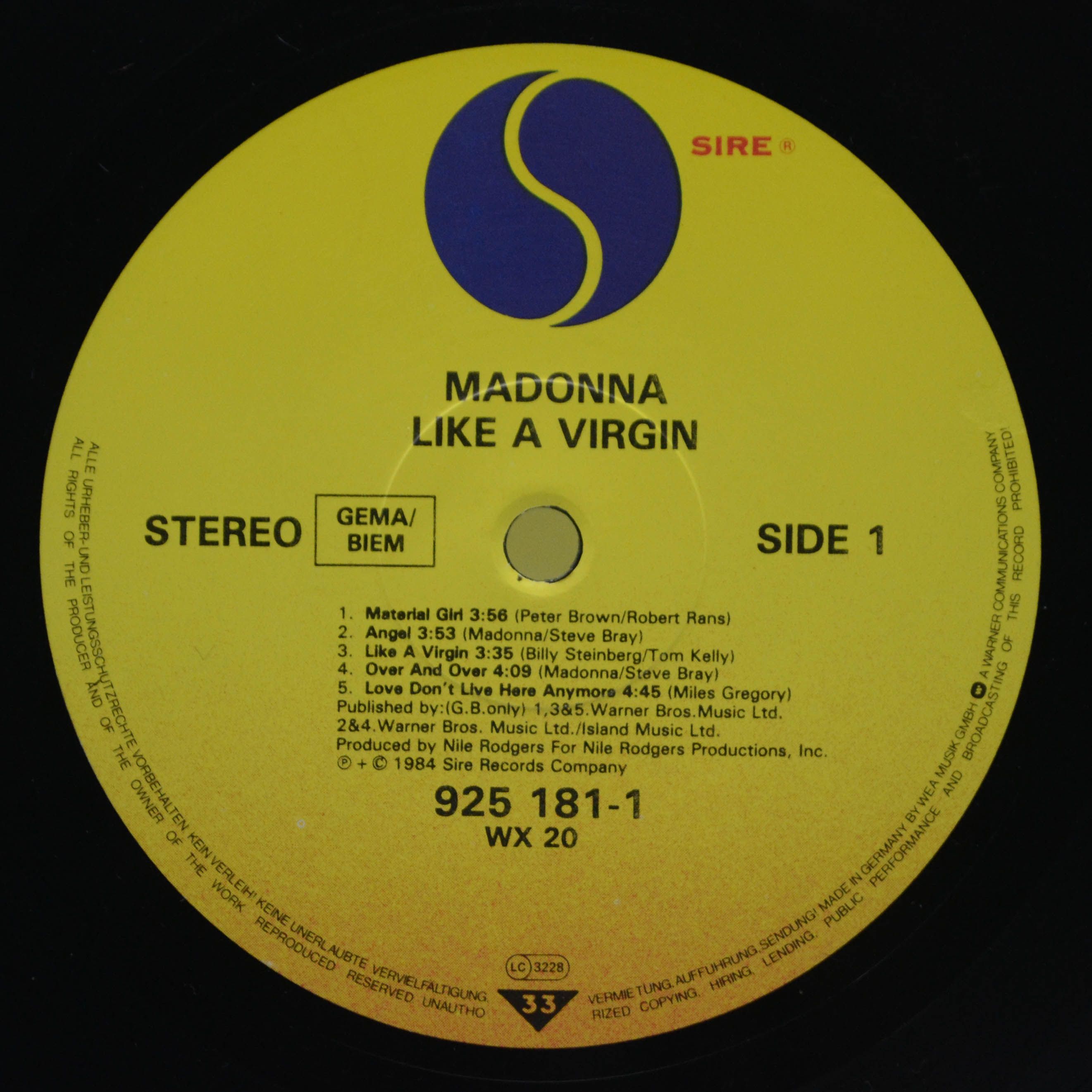 Madonna — Like A Virgin, 1984