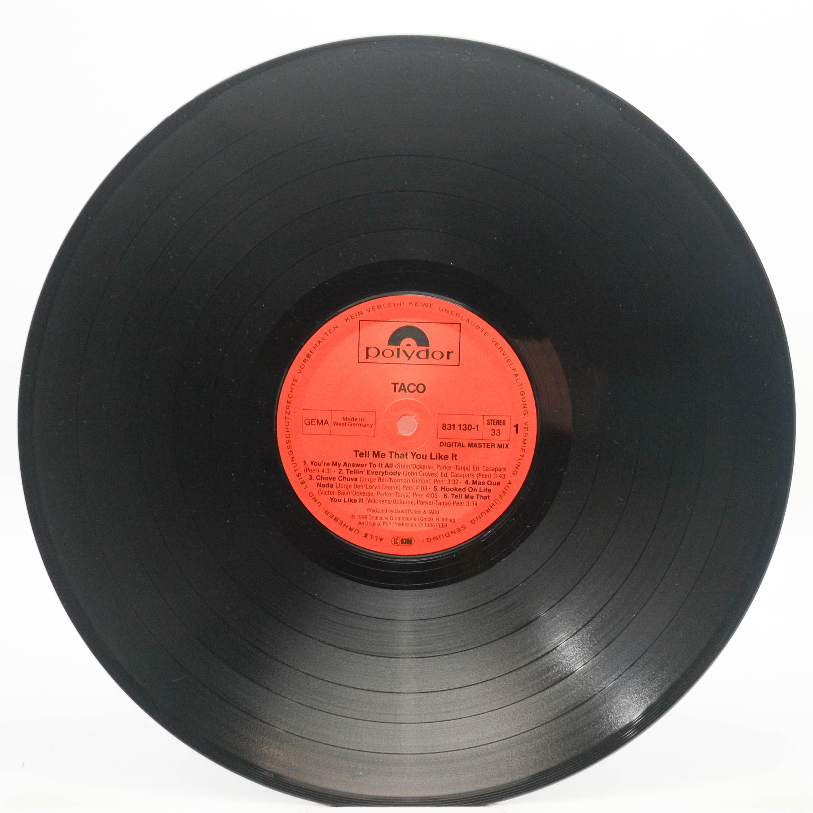 Taco — Tell Me That You Like It, 1986