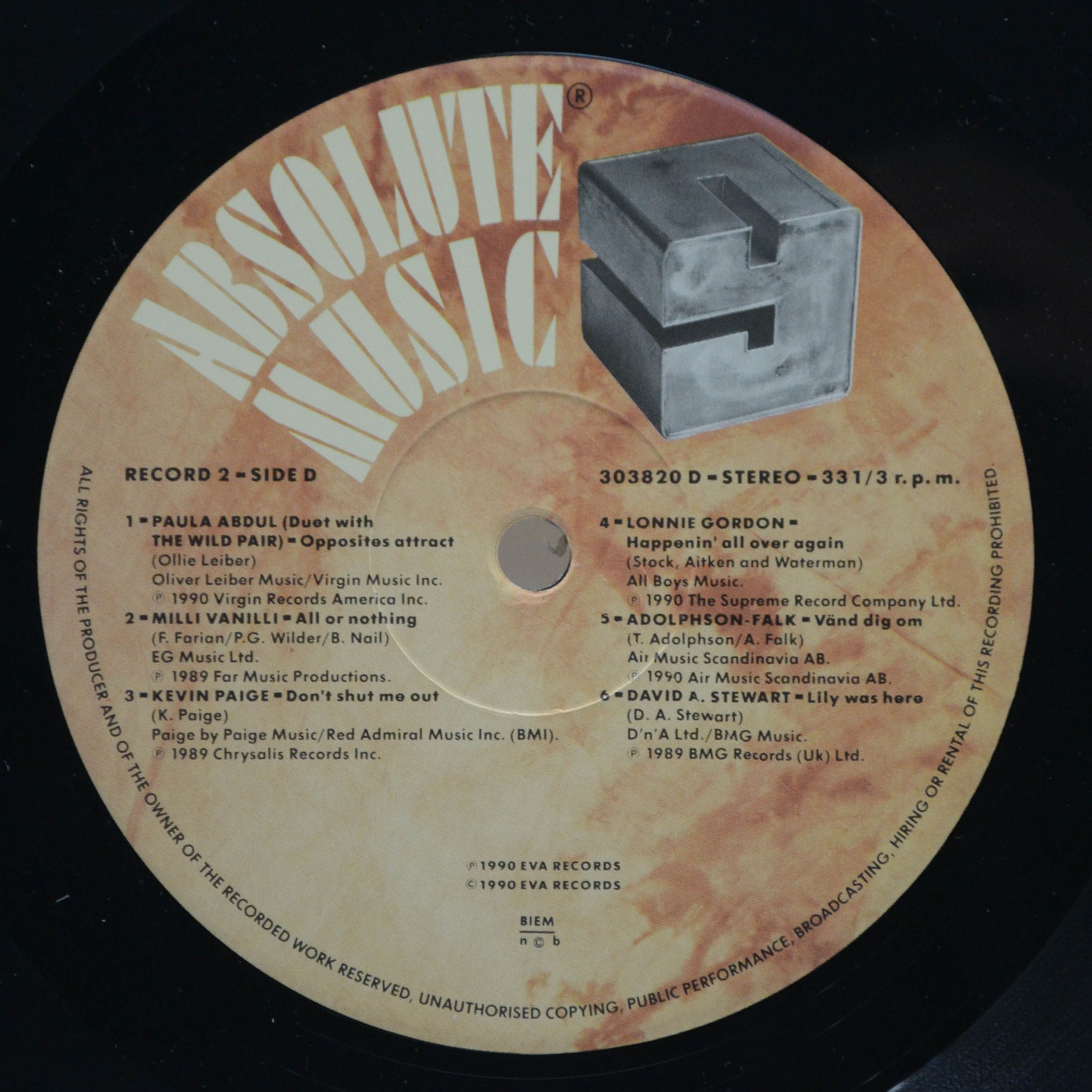 Various — Absolute Music 9 (2LP), 1990