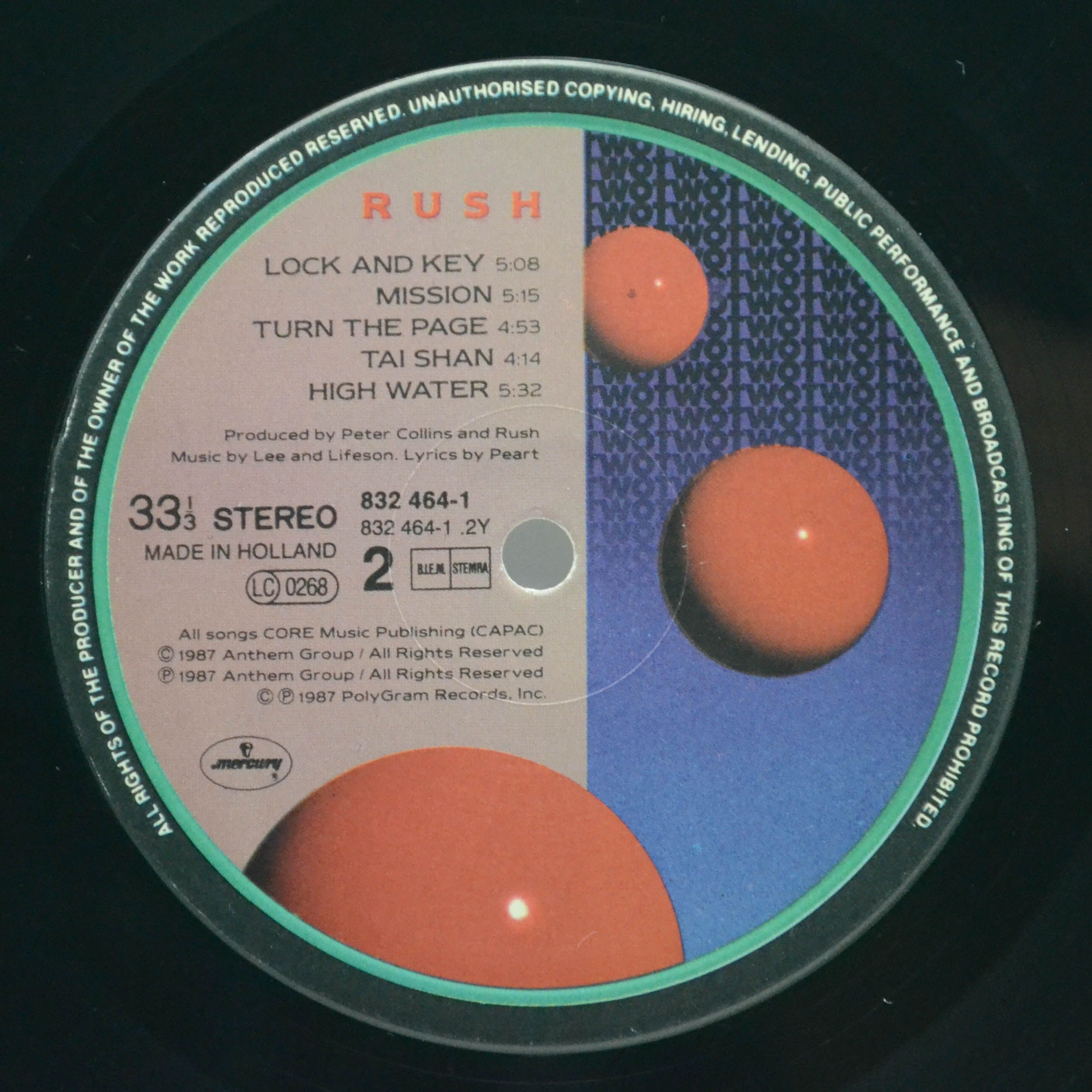 Rush — Hold Your Fire, 1987