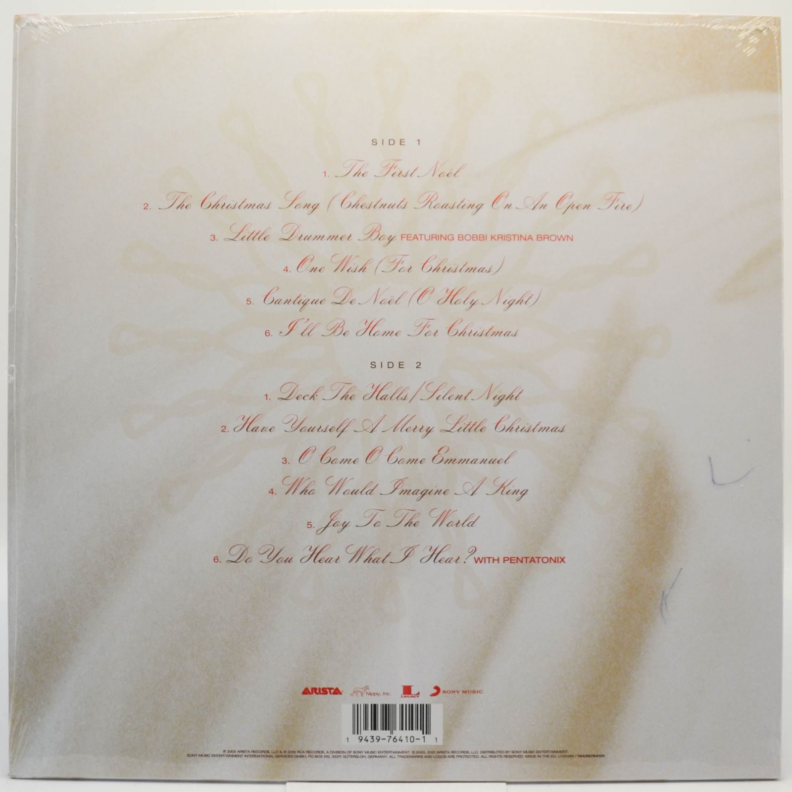 Whitney Houston — One Wish : The Holiday Album, 2003