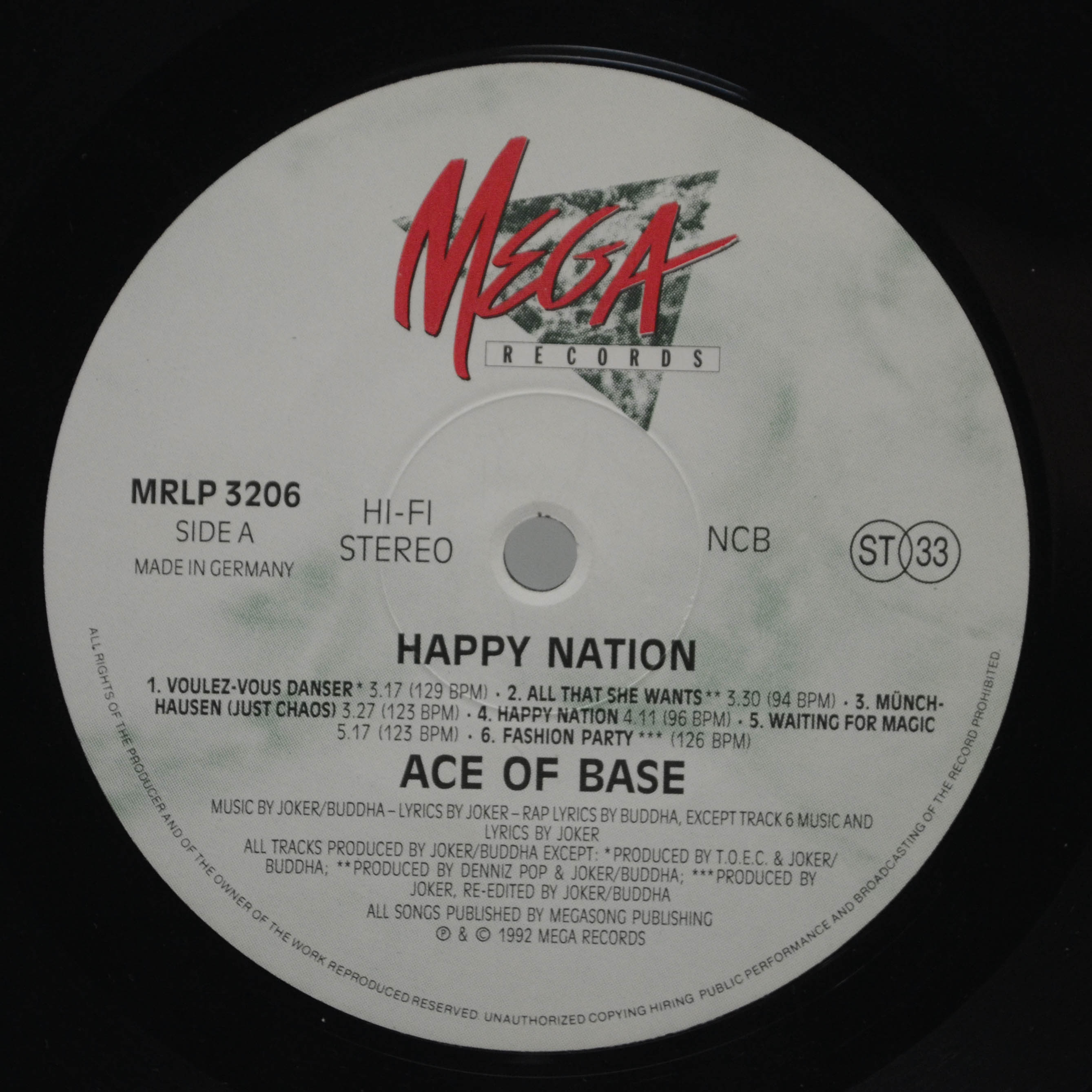 Ace Of Base — Happy Nation, 1992