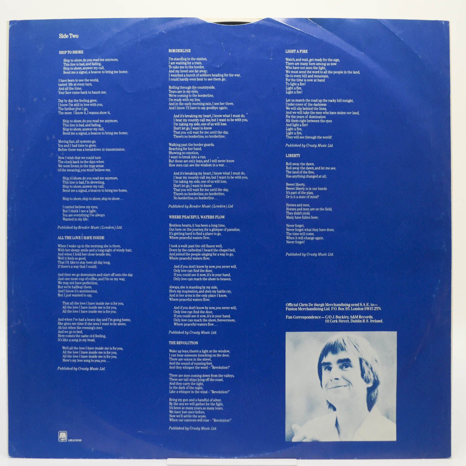 Chris de Burgh — The Getaway, 1982