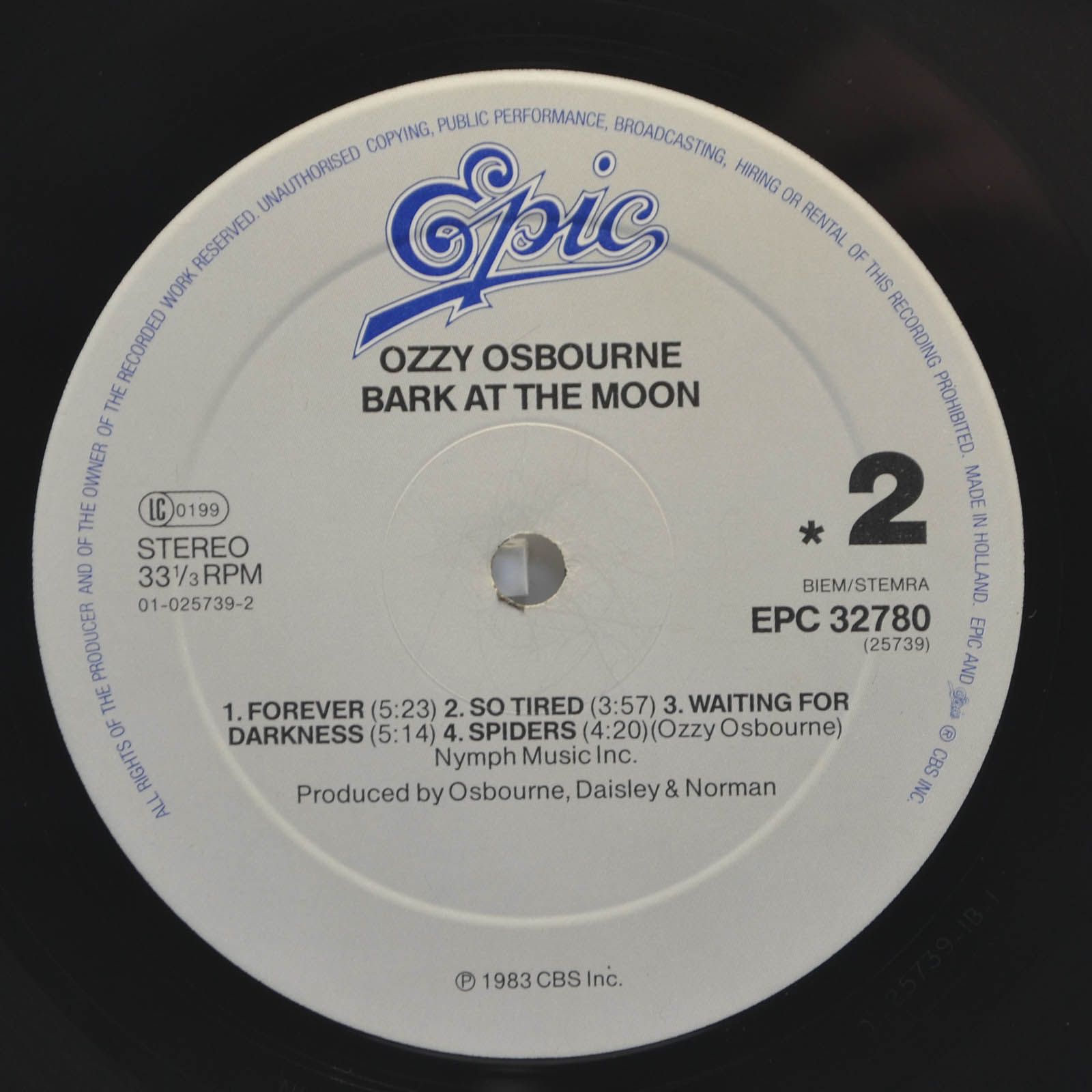 Ozzy Osbourne — Bark At The Moon, 1983