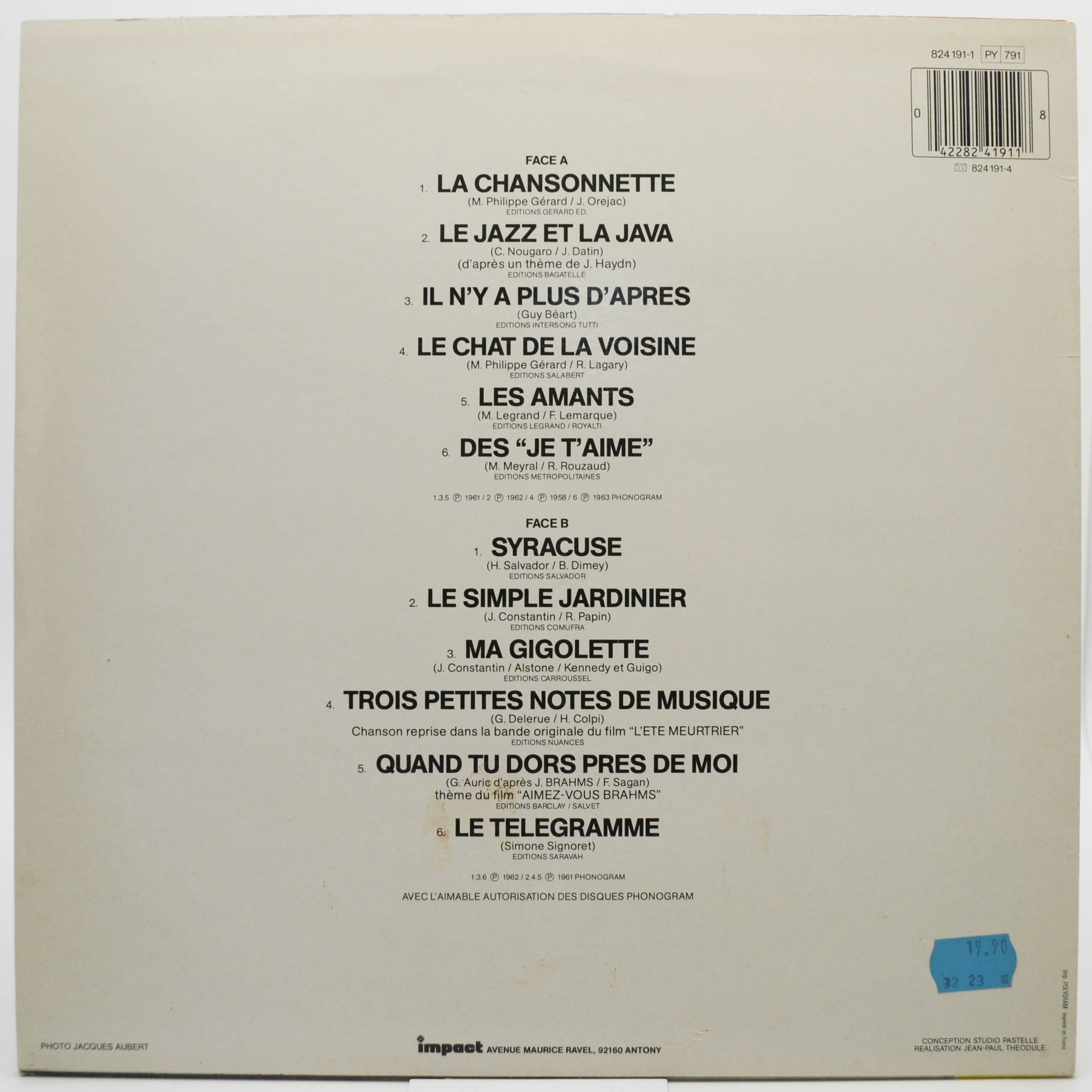 Yves Montand — Yves Montand, 1985