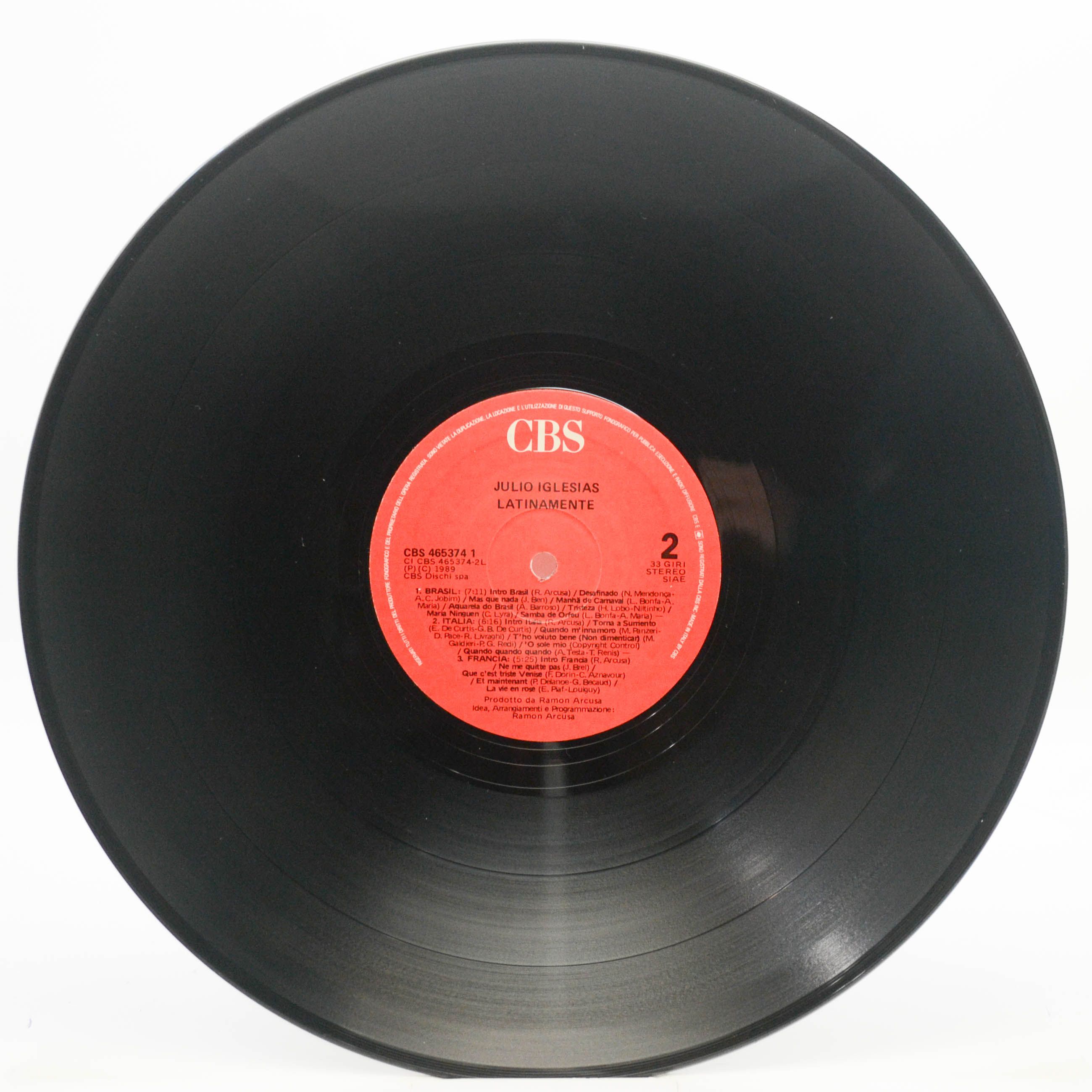 Julio Iglesias — Latinamente, 1989