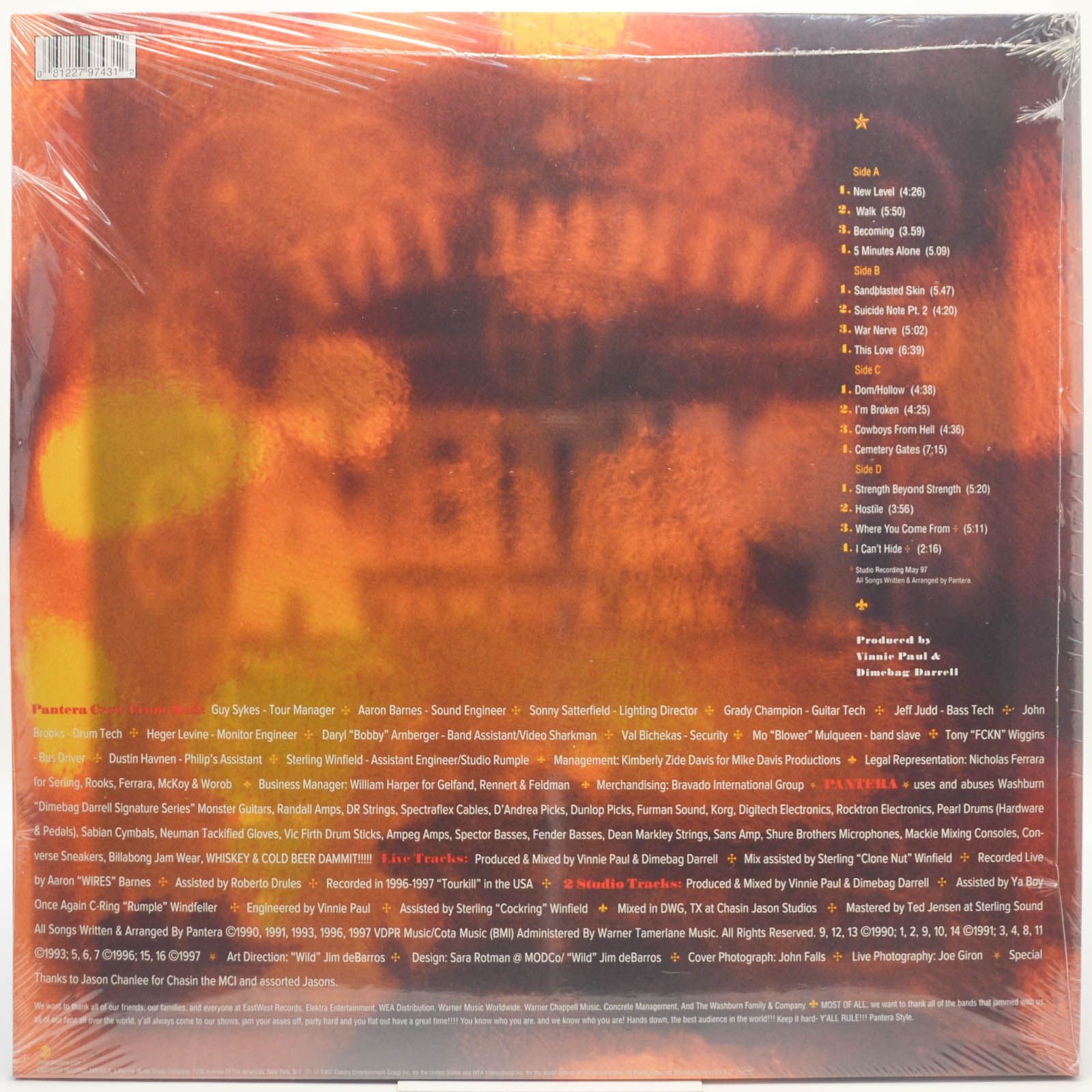 Pantera — Official Live: 101 Proof (2LP), 1997