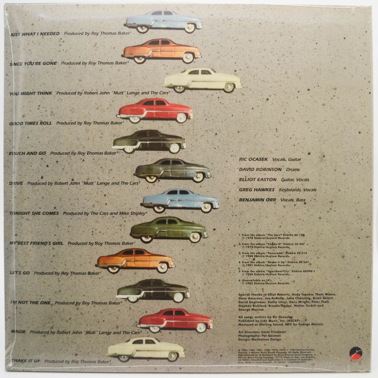 Cars — The Cars Greatest Hits (USA), 1985