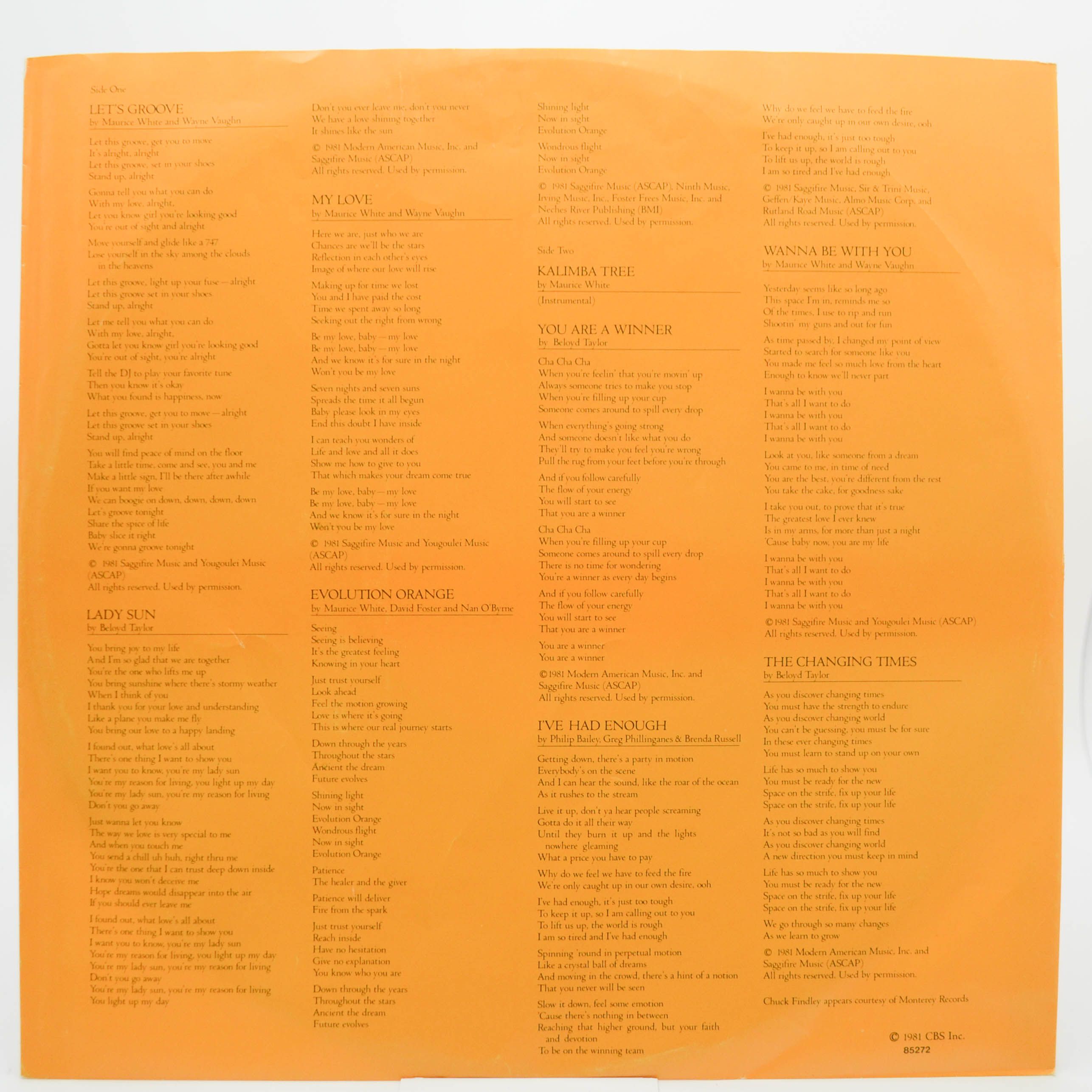 Earth, Wind & Fire — Raise!, 1981