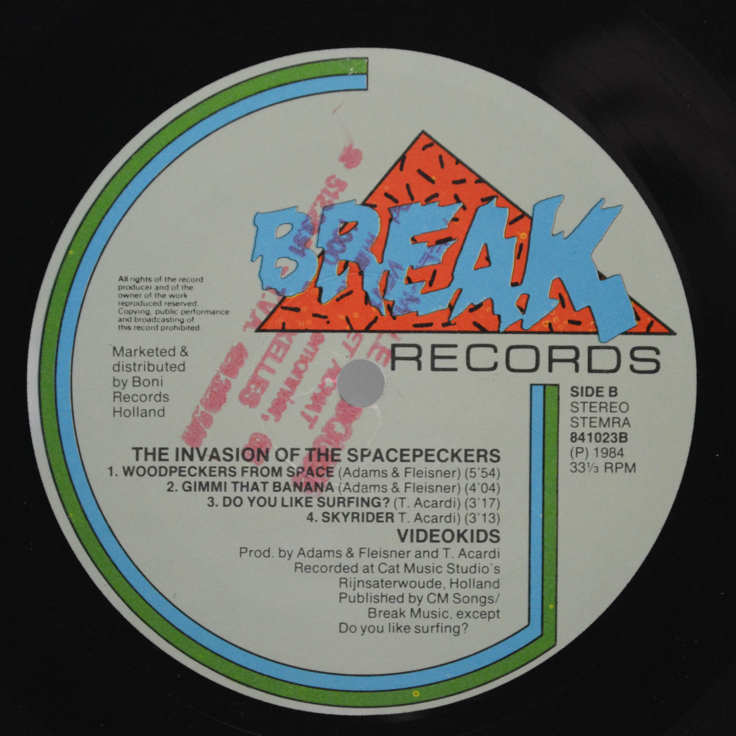 Video Kids — The Invasion Of The Spacepeckers, 1984