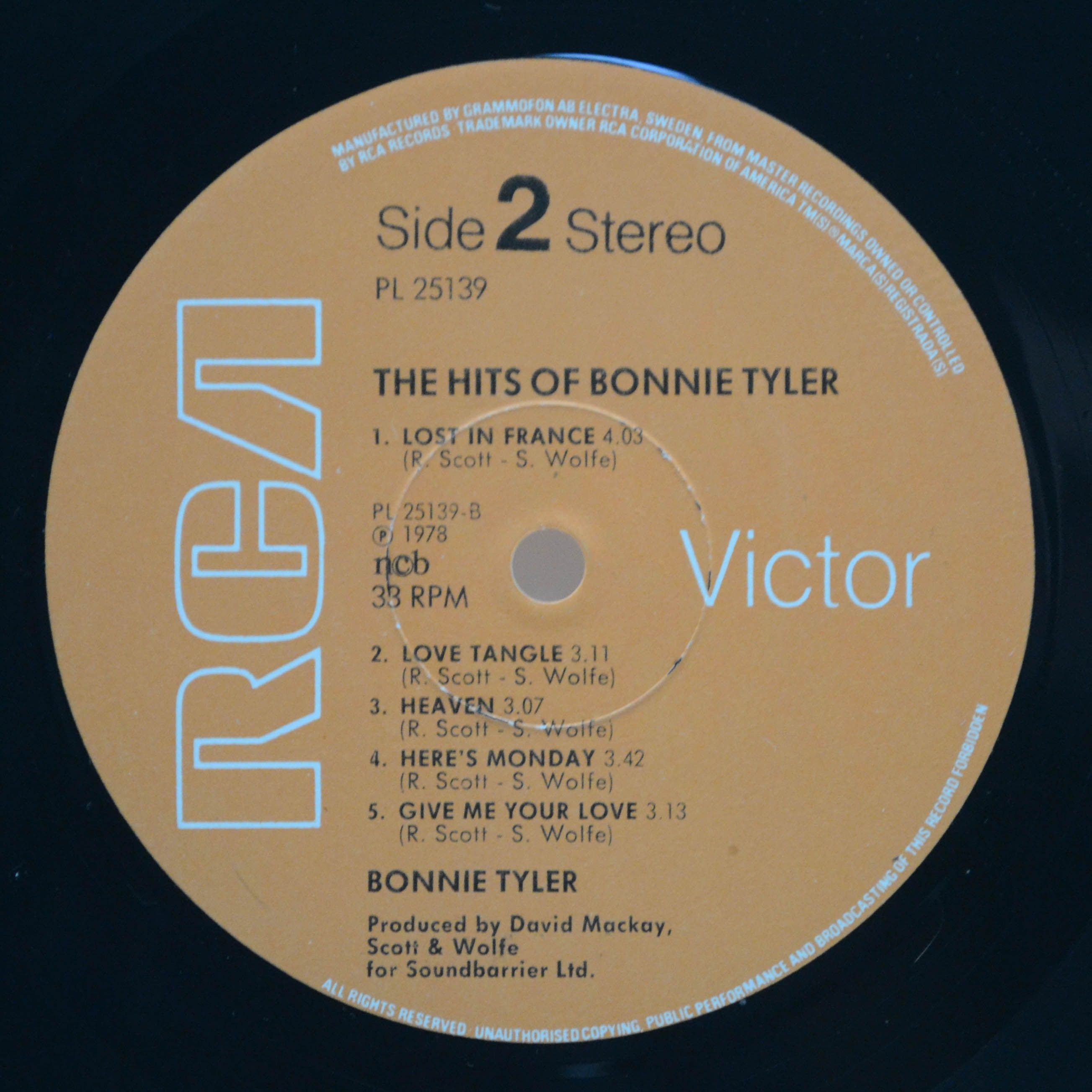 Bonnie Tyler — The Hits Of Bonnie Tyler, 1978