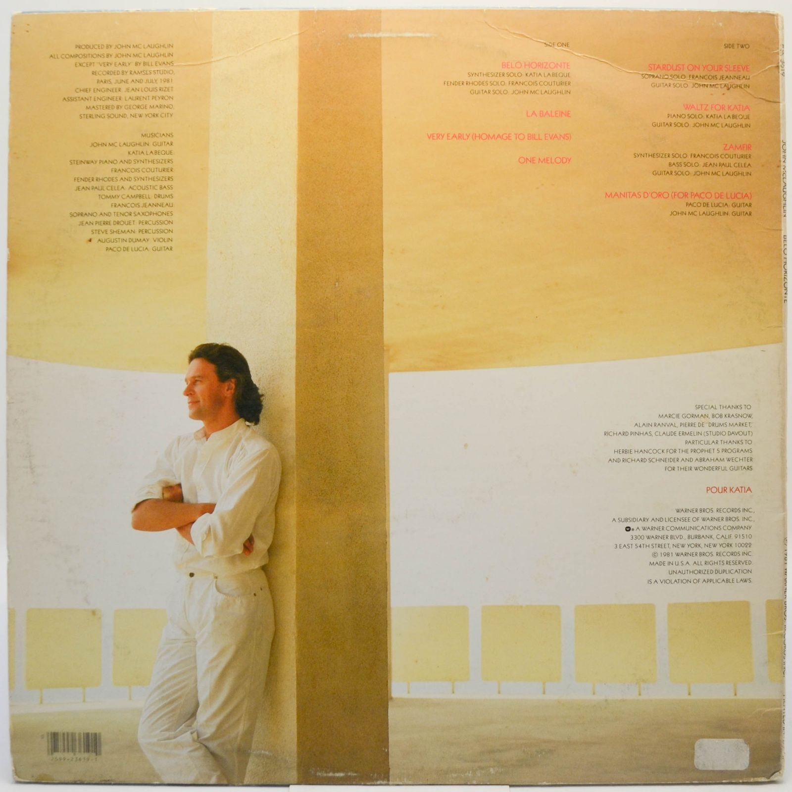 John McLaughlin — Belo Horizonte (USA), 1981