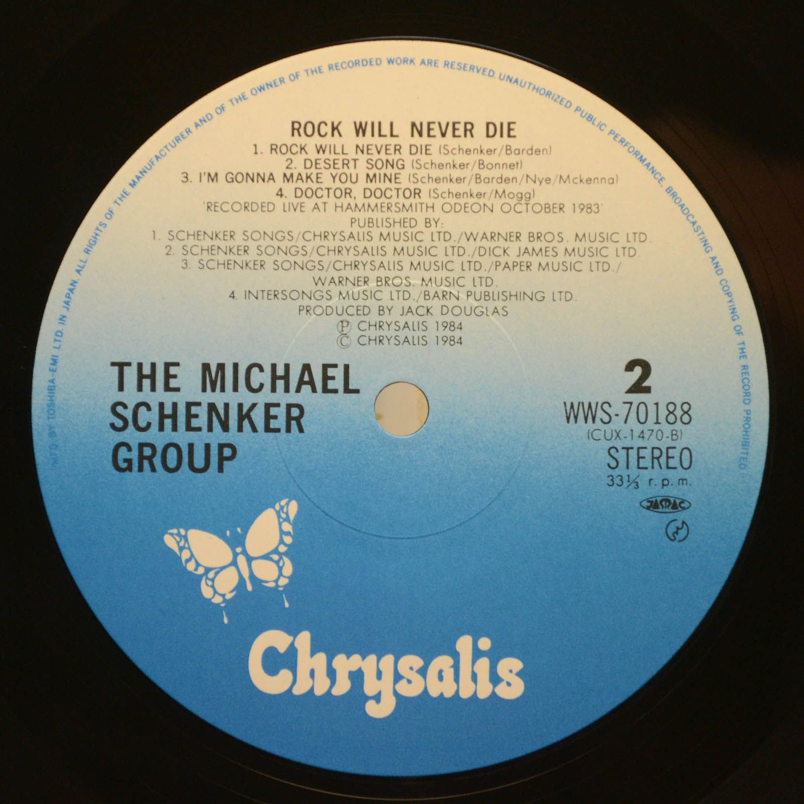 Michael Schenker Group — Rock Will Never Die, 1984