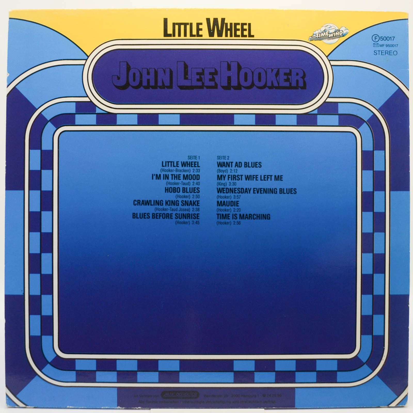 John Lee Hooker — Little Wheel, 1976