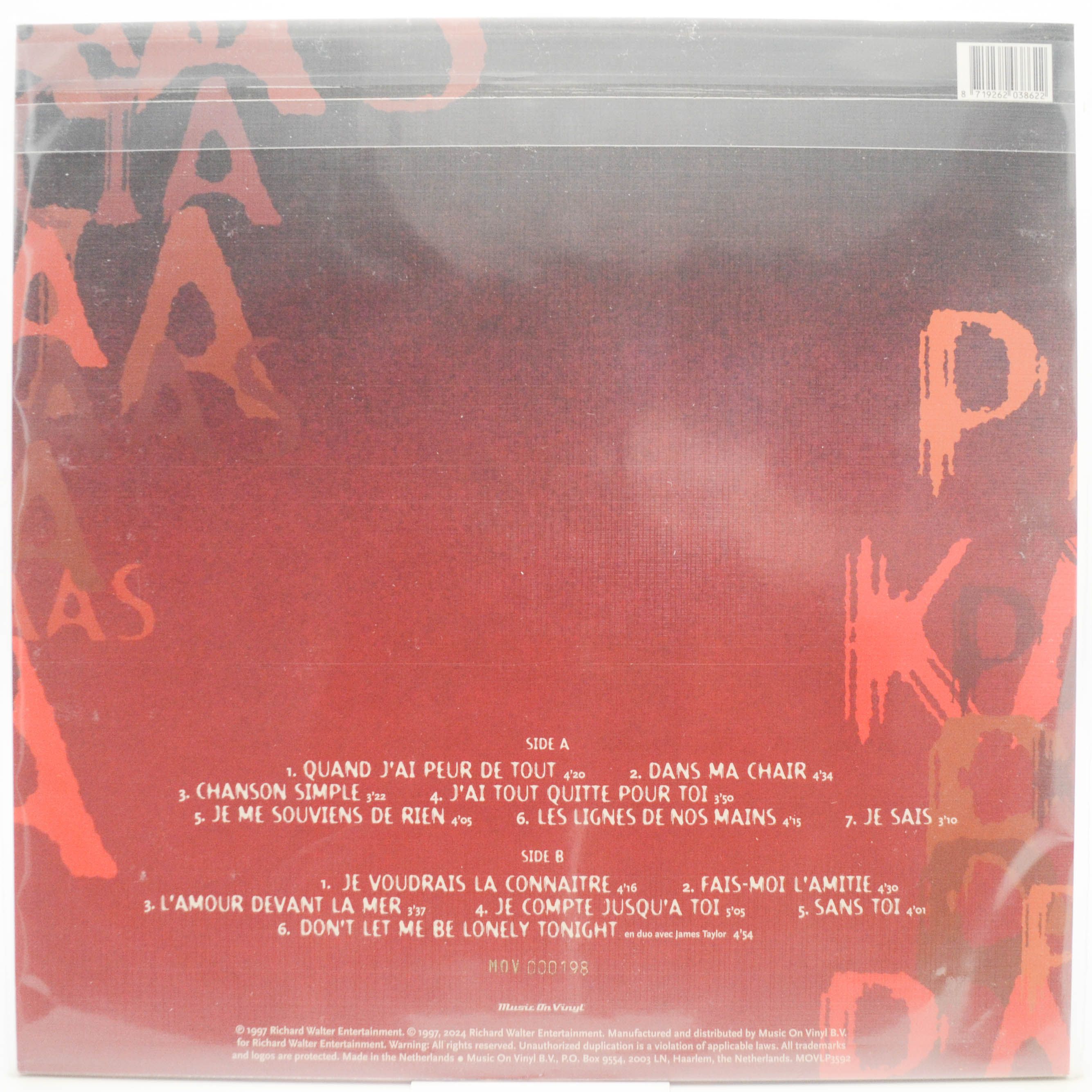 Patricia Kaas — Dans Ma Chair, 1997