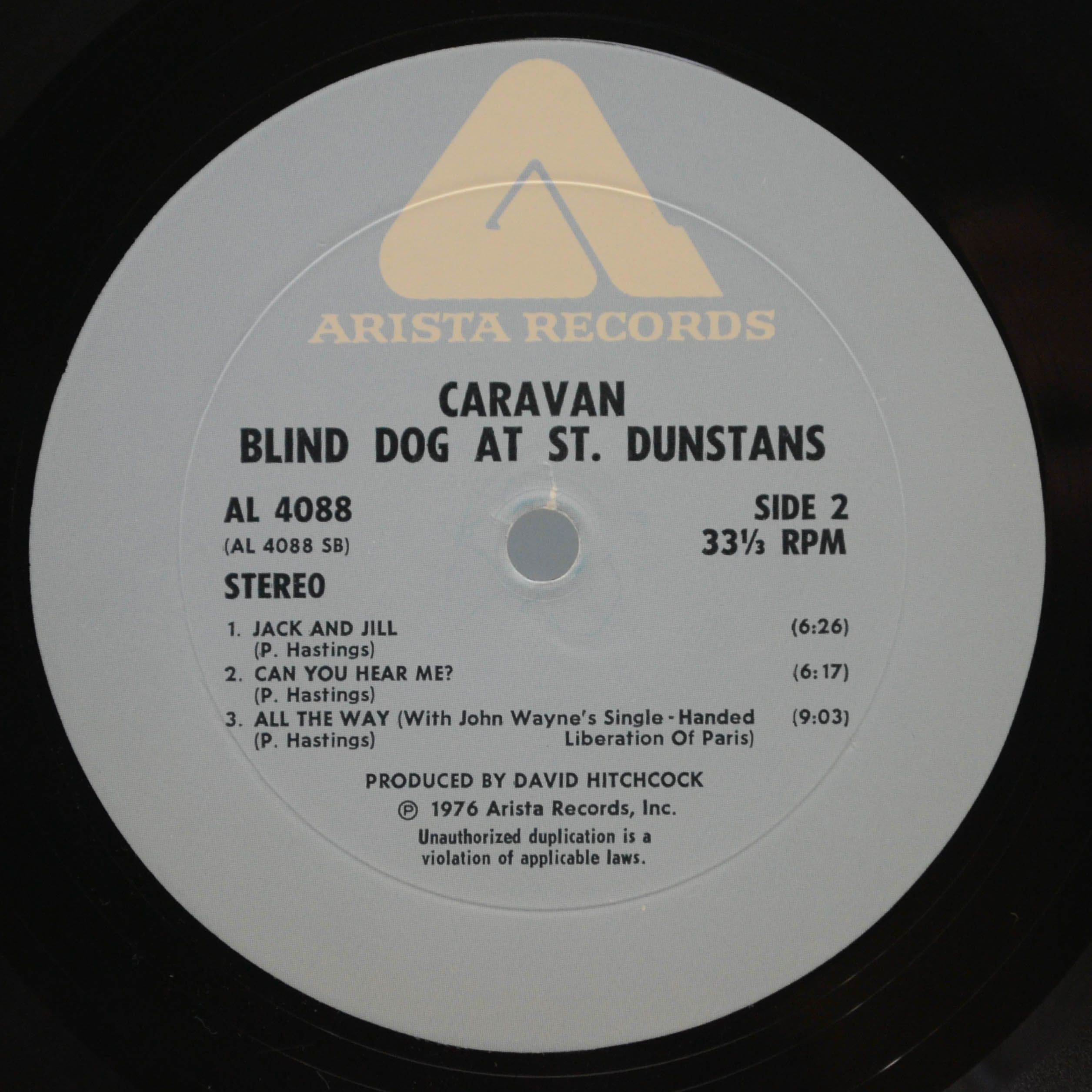 Caravan — Blind Dog At St. Dunstans (USA), 1976