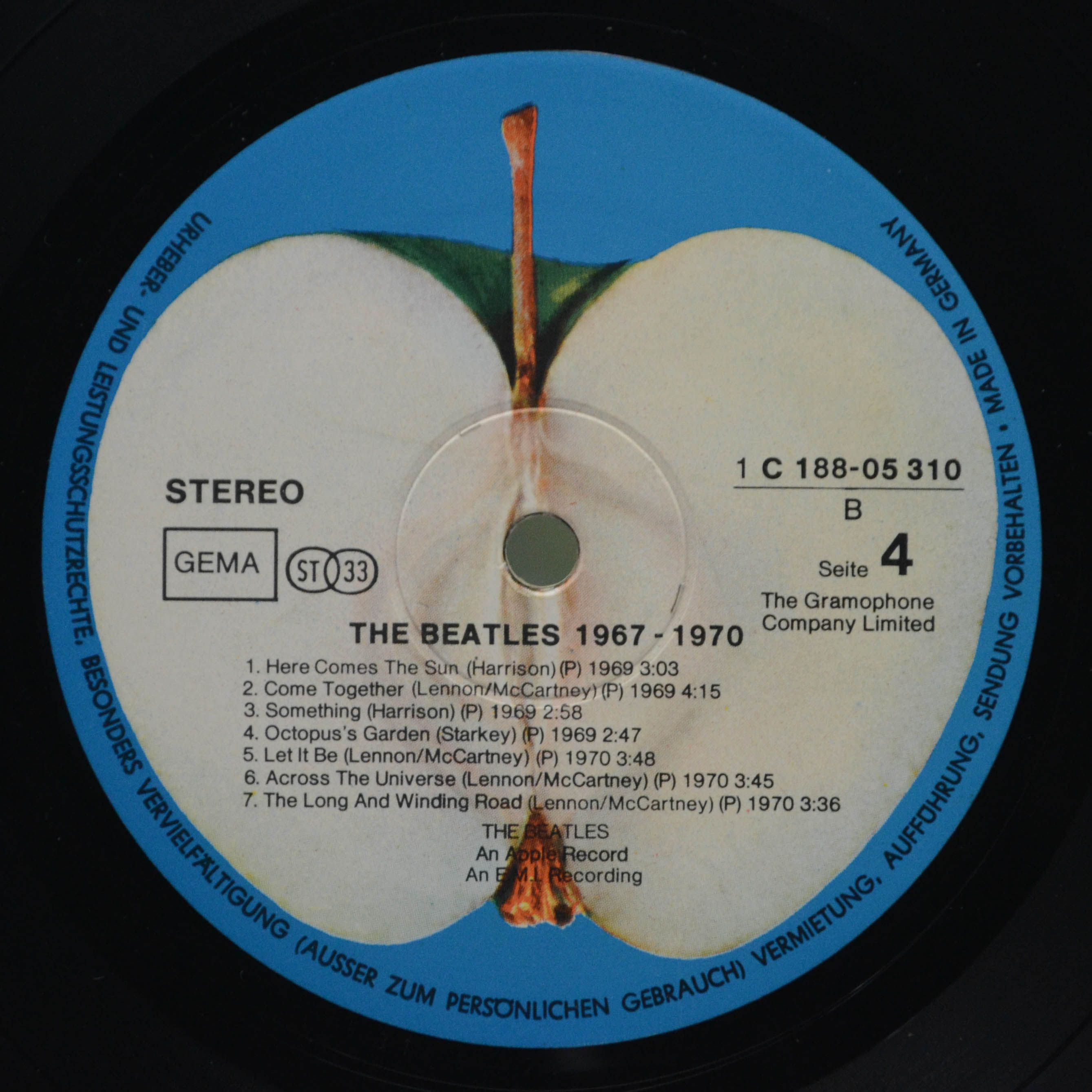 Beatles — 1967-1970 (2LP), 1973